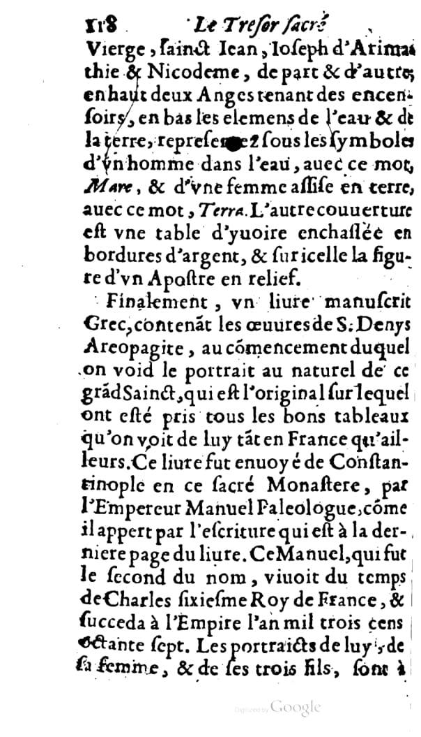1646 - Jean Billaine - Trésor sacré ou inventaire des saintes reliques - BM Lyon