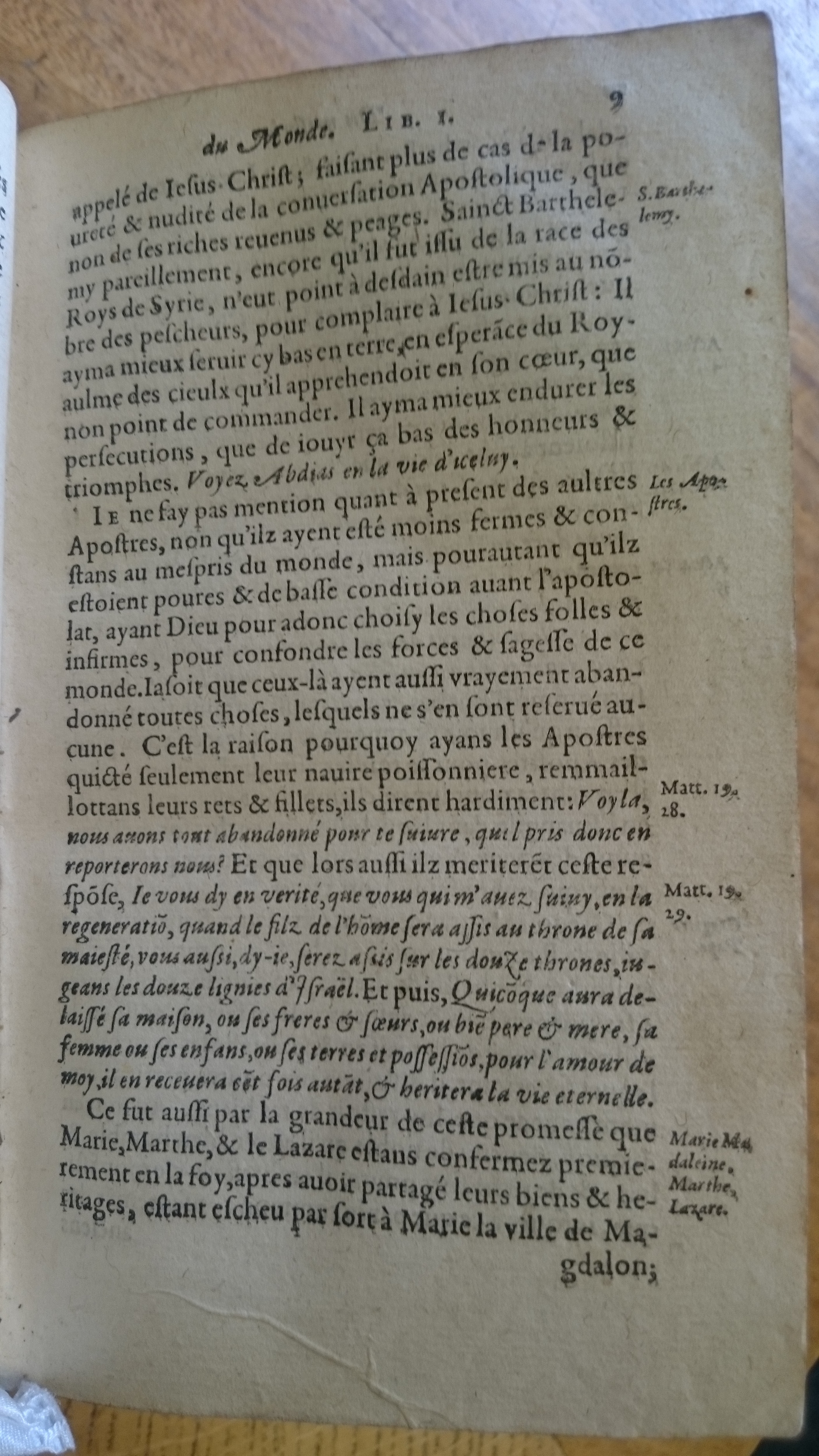 1585 - Jean Bogard - Trésor des faits et dits mémorables des hommes saints et illustres - Douai Quincy
