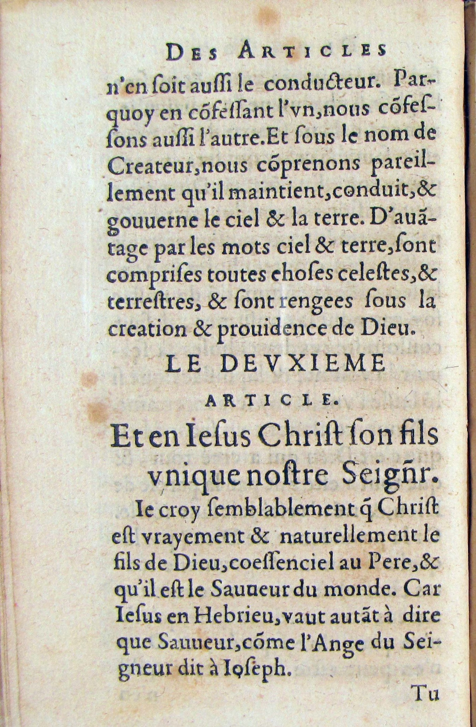1572 - Antoine Certia - Trésor des prières, oraisons et instructions chrétiennes - Nîmes