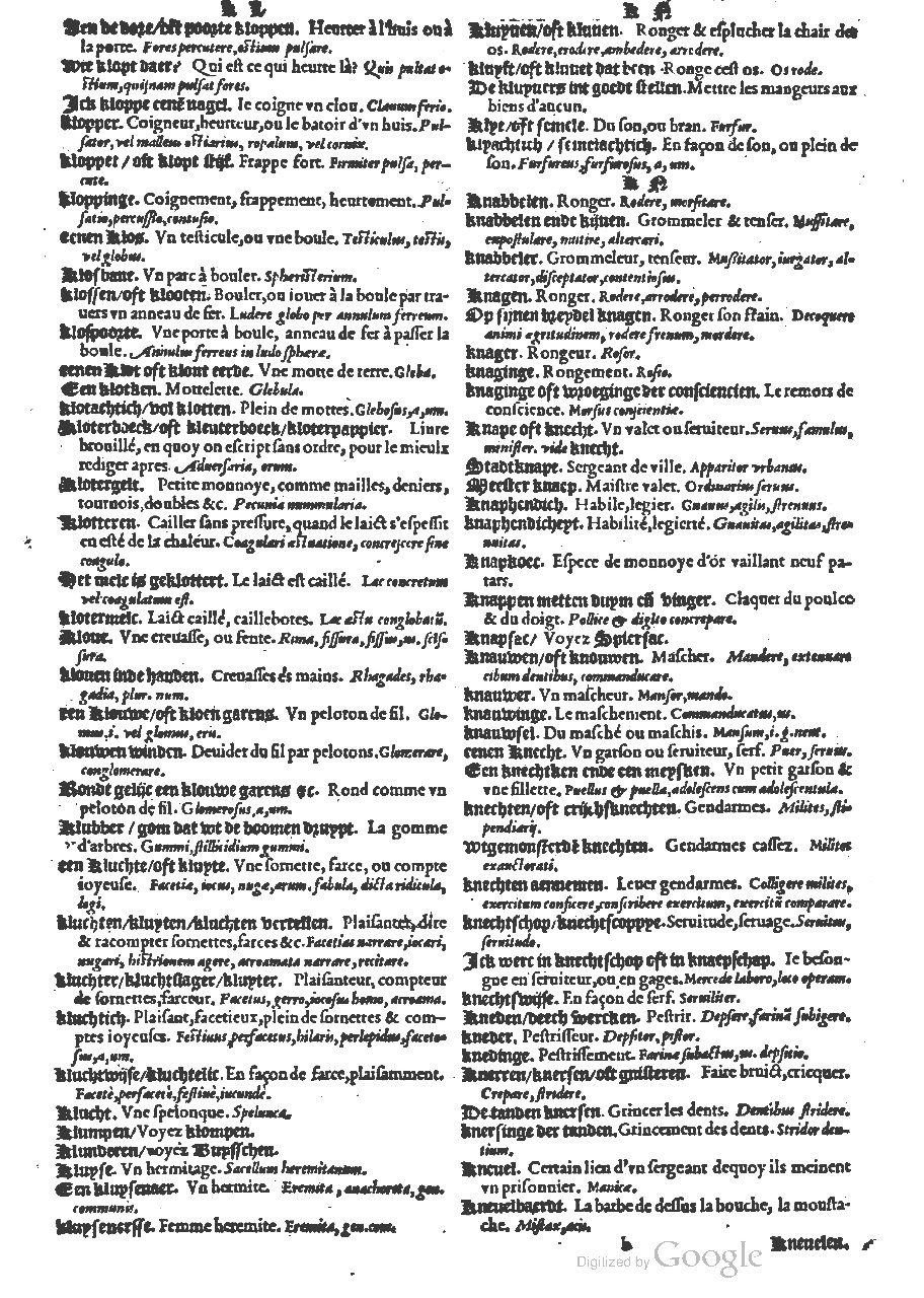 1573 - Christophe Plantin - Trésor du langage bas-allemand - BM Lyon