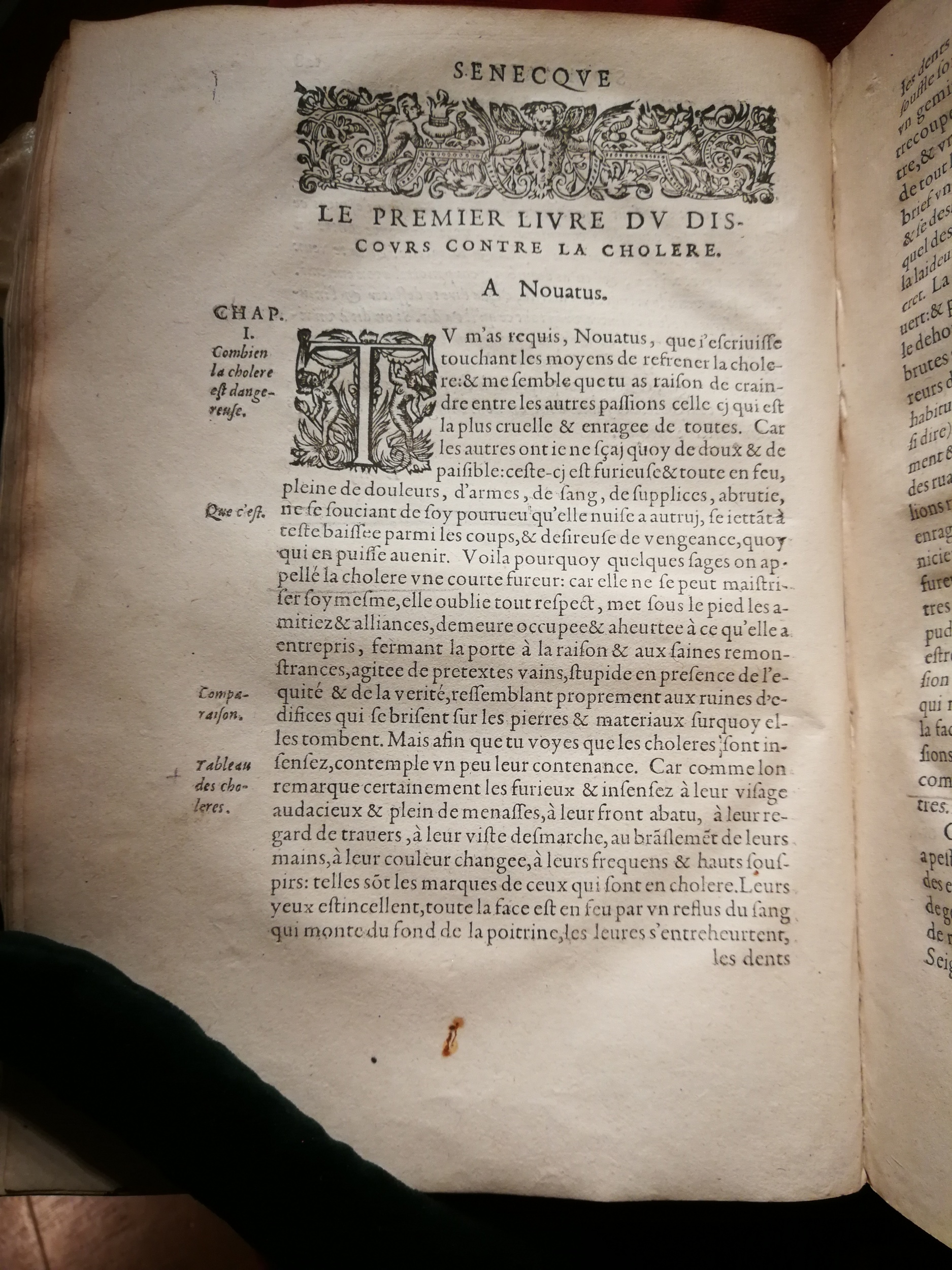 1595 - Jean Houzé - Œuvres morales et mêlées de Sénèque, Trésor de philosophie morale - T. 1 - BnF