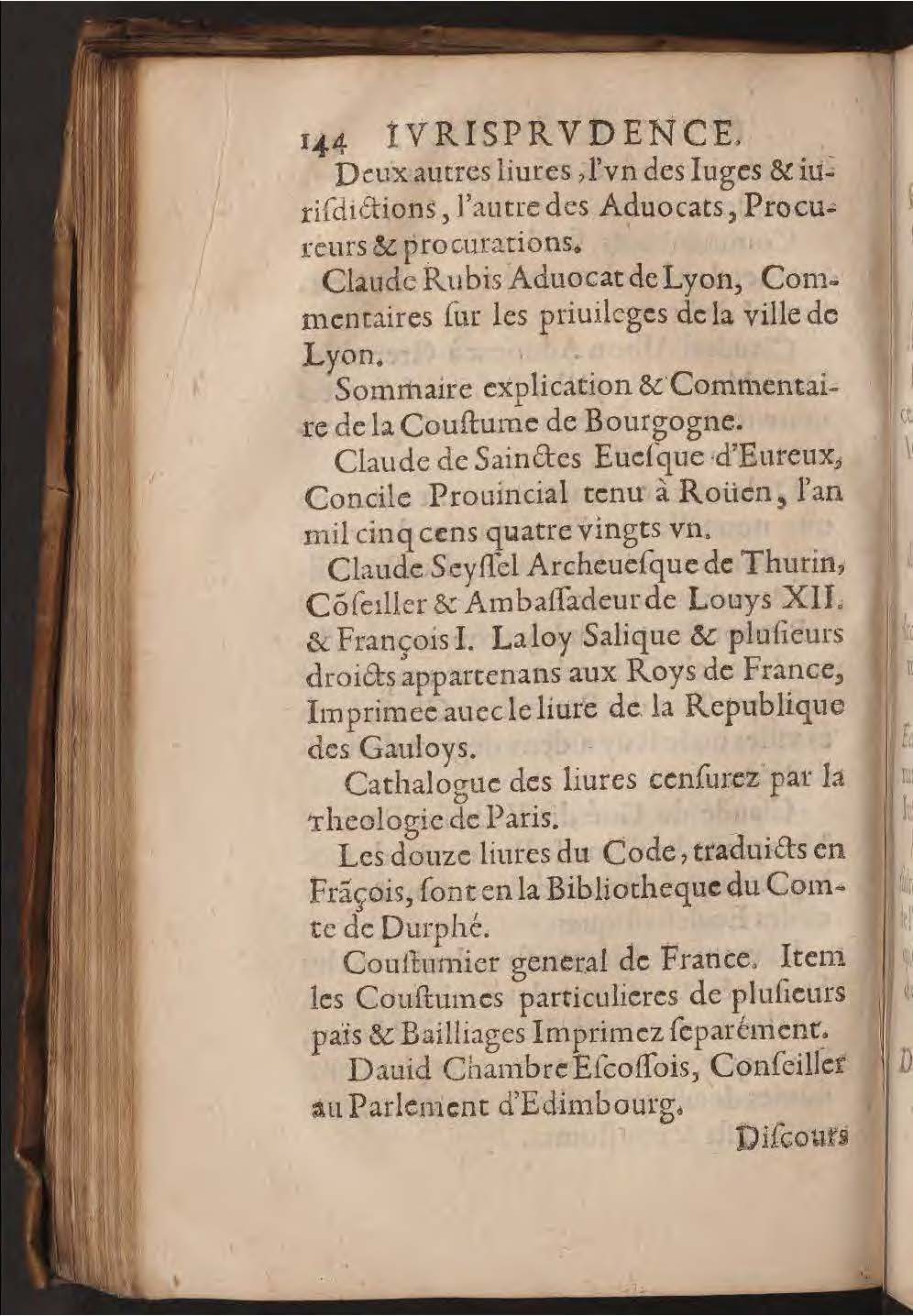 1602 - François Jacquin - Trésor des bons esprits français - BnF Arsenal