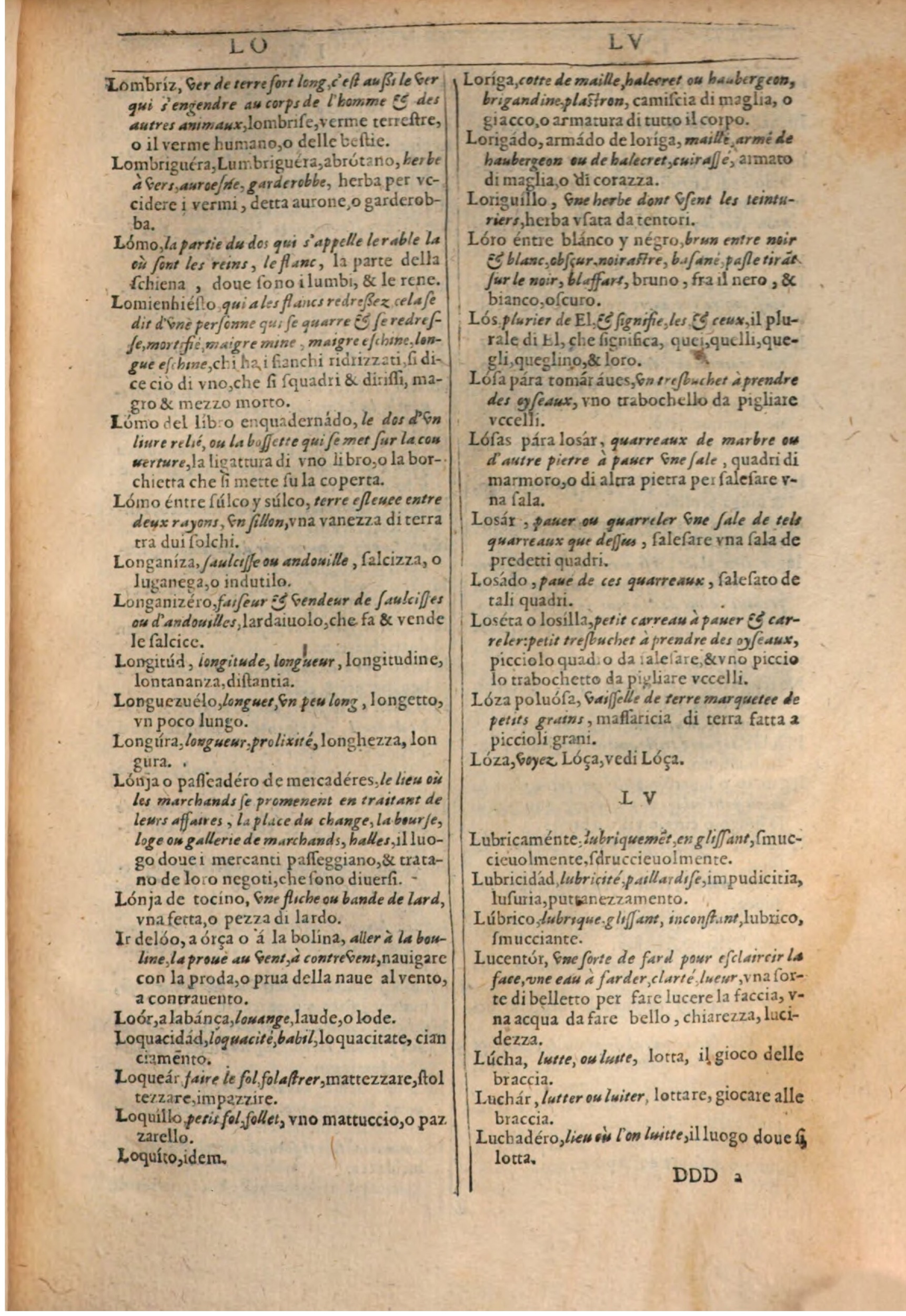 1609 - Philippe Albert et Alexandre Pernet - Trésor des trois langues française, italienne et espagnole (Première partie) - BSB Munich 1609 - Philippe Albert et Alexandre Pernet - Trésor des trois langues française, italienne et espagnole (Première partie) - BSB Munich