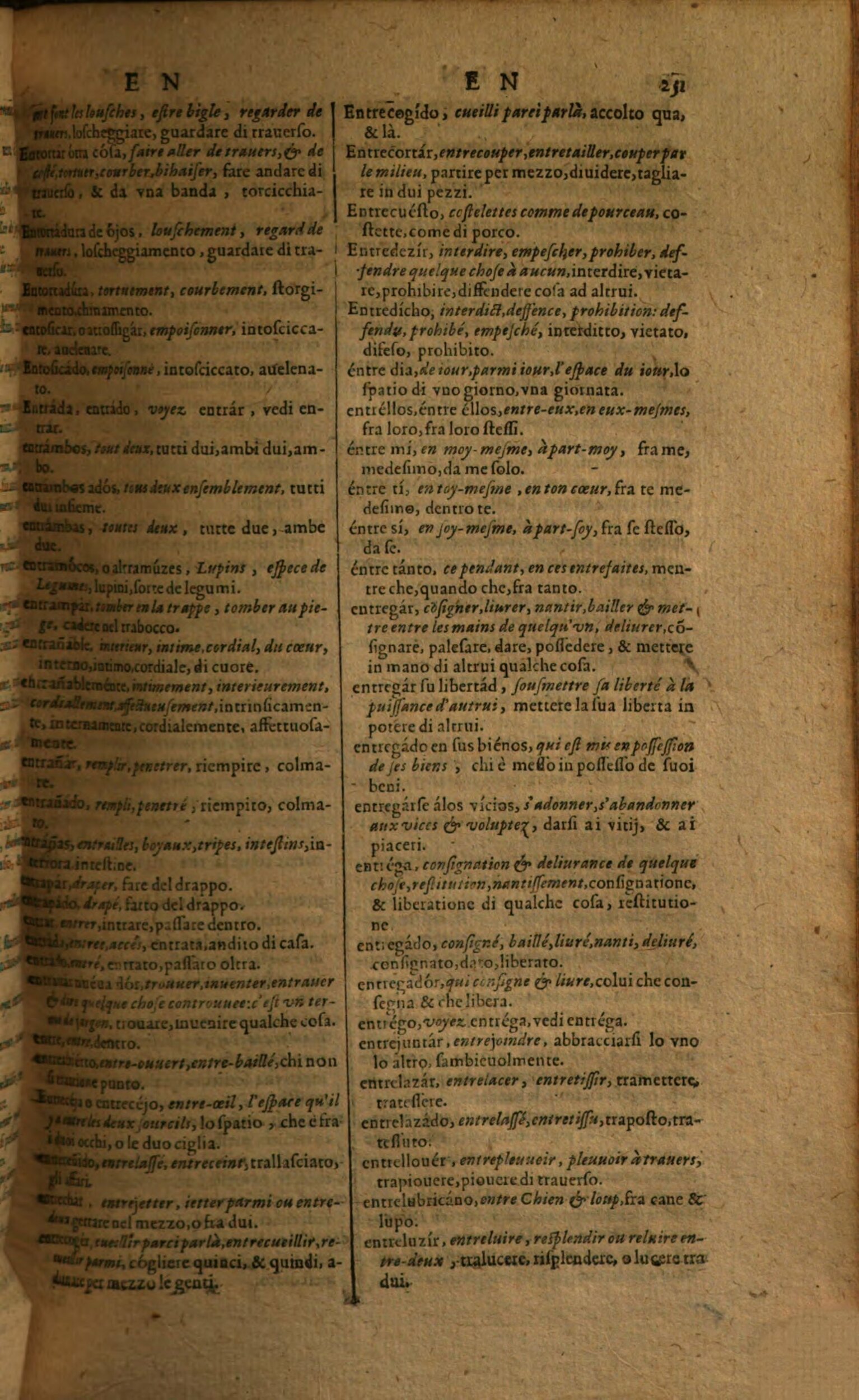 1617 - Samuel Crespin - Trésor des trois langues espagnole, française et italienne (Première partie) - Regensburg
