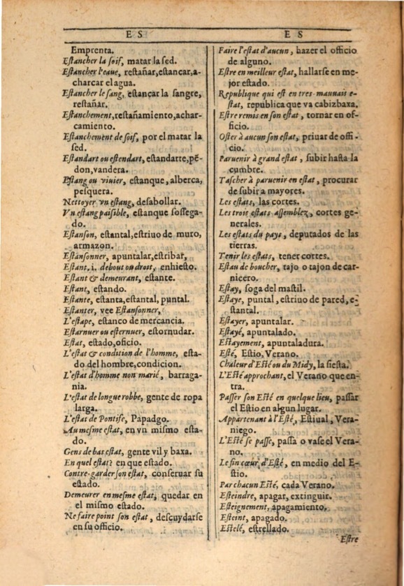 1607 - Marc Orry - Trésor des deux langues espagnole et française (Première et Seconde parties) - ÖNB Wien