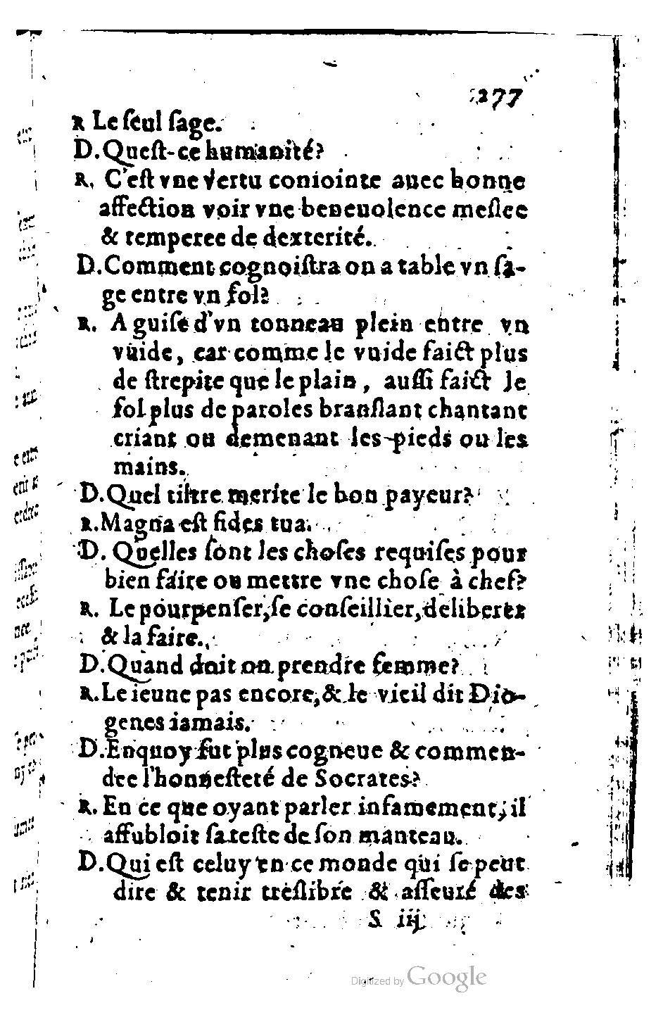 1582 - Nicolas Bonfons - Trésor des sentences dorées - BM Lyon