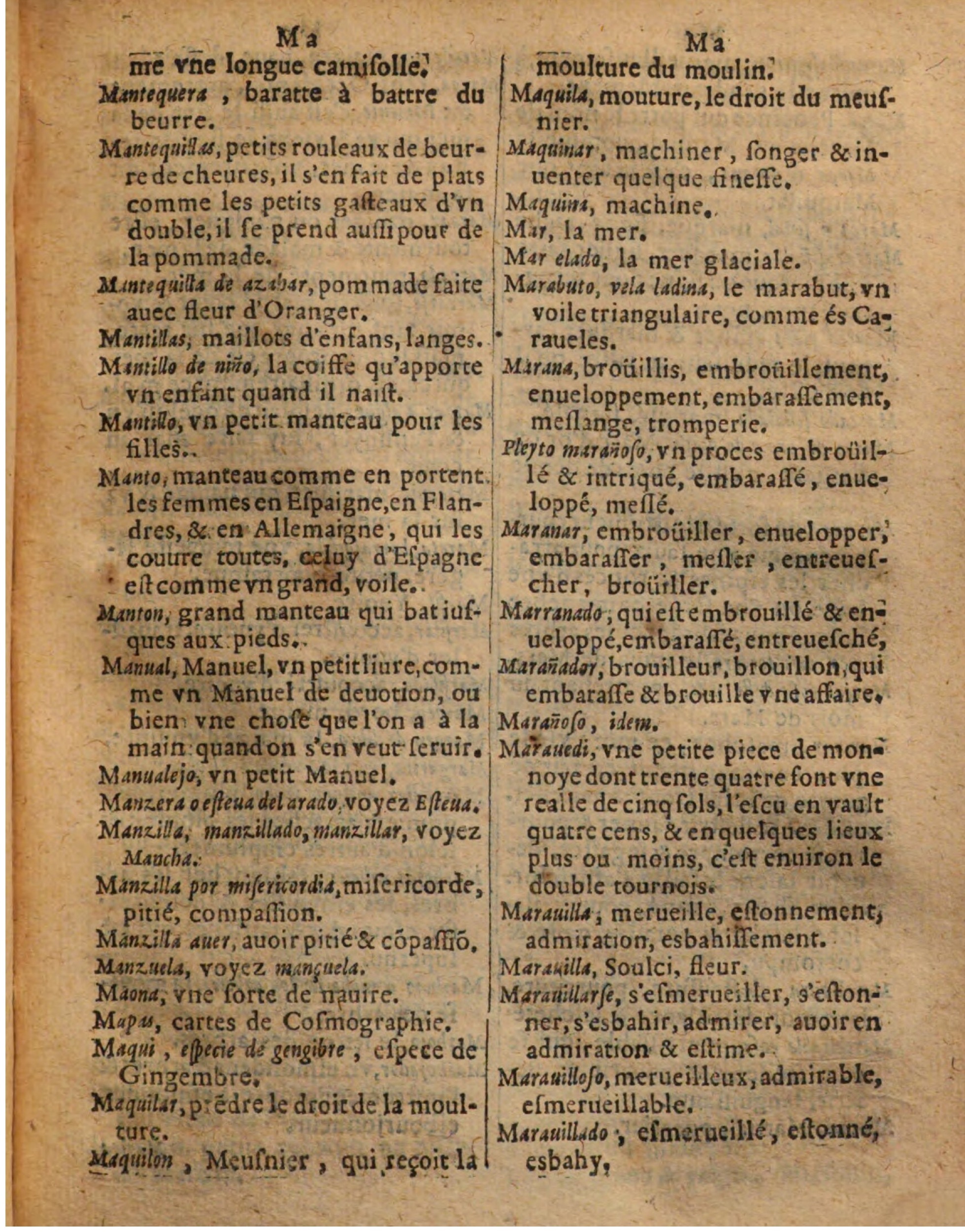 1625 - Hubert Antoine - Trésor des deux langues espagnole et française - Augsbourg