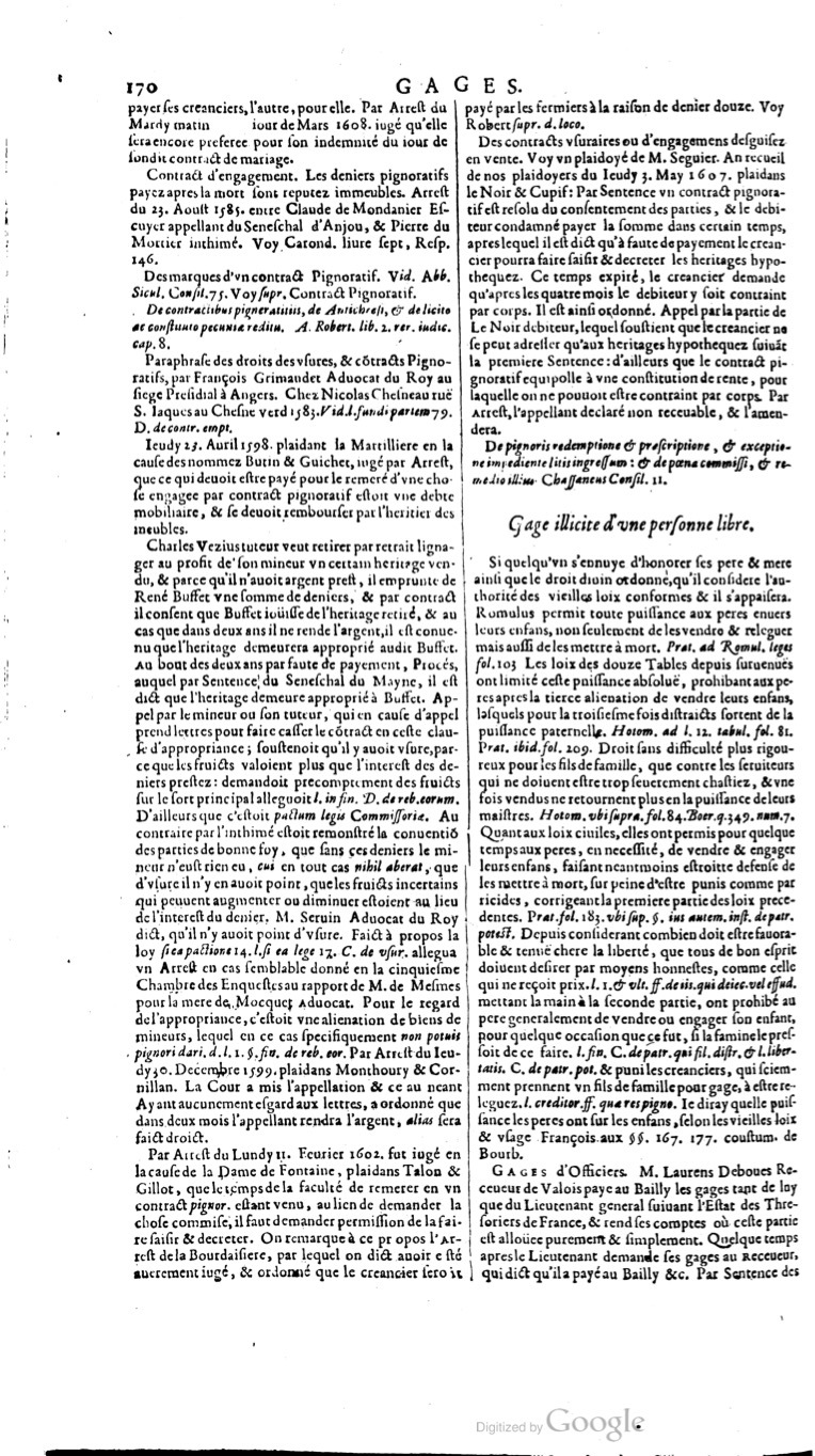 1629 - Veuve Nicolas Buon - Trésor du droit français (29620 T. 2) - BM Lyon