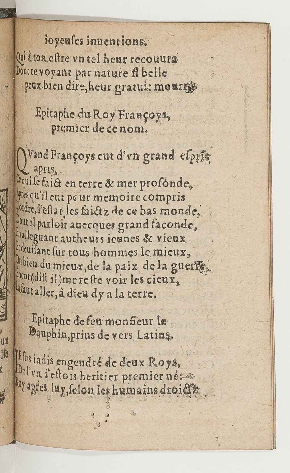 1568c. - Veuve Jean Bonfons - Trésor des joyeuses inventions du parangon de poésies - BnF Arsenal