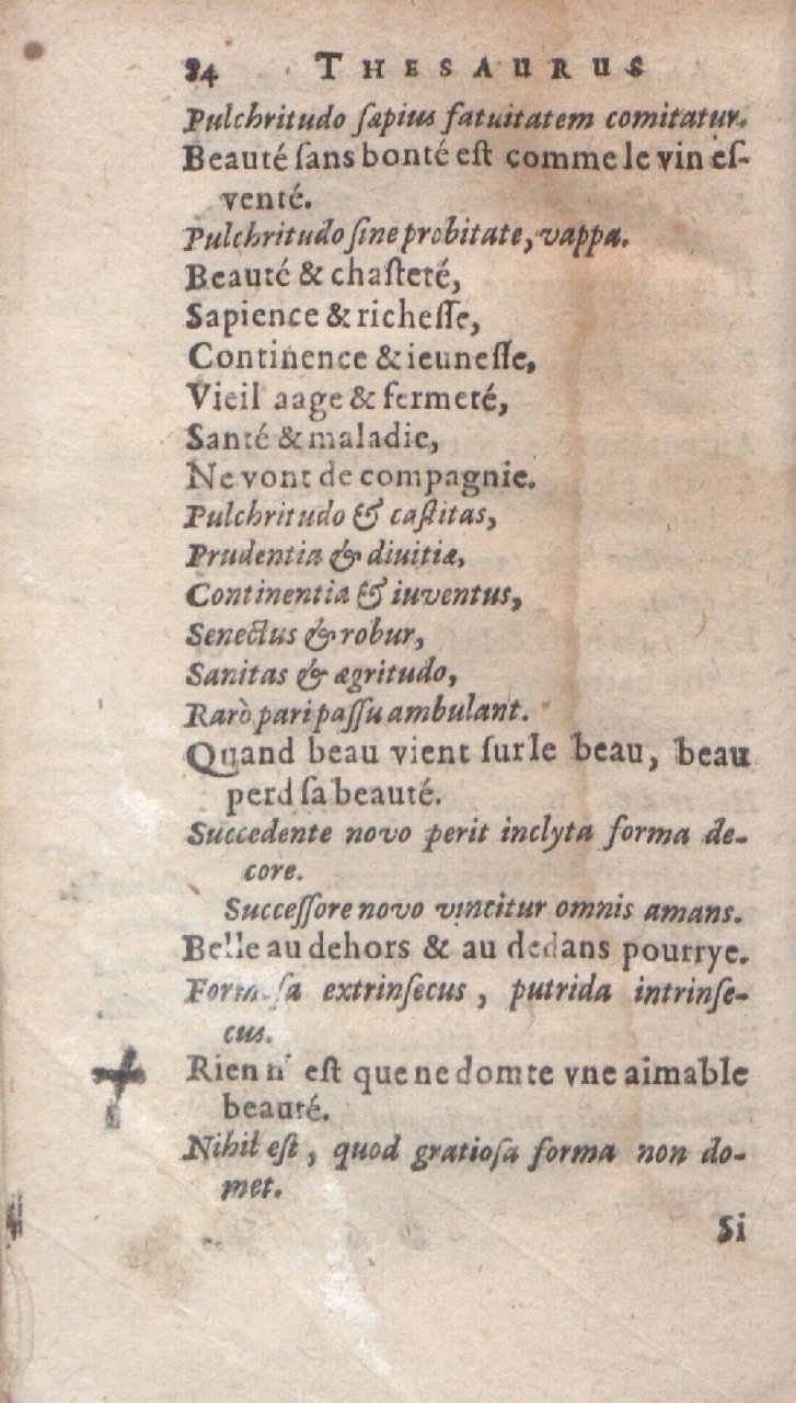 1612 - Dominicus Custos - Trésor des proverbes français - Bibliopol-Olomuc 1612 - Dominicus Custos - Trésor des proverbes français - Bibliopol-Olomuc