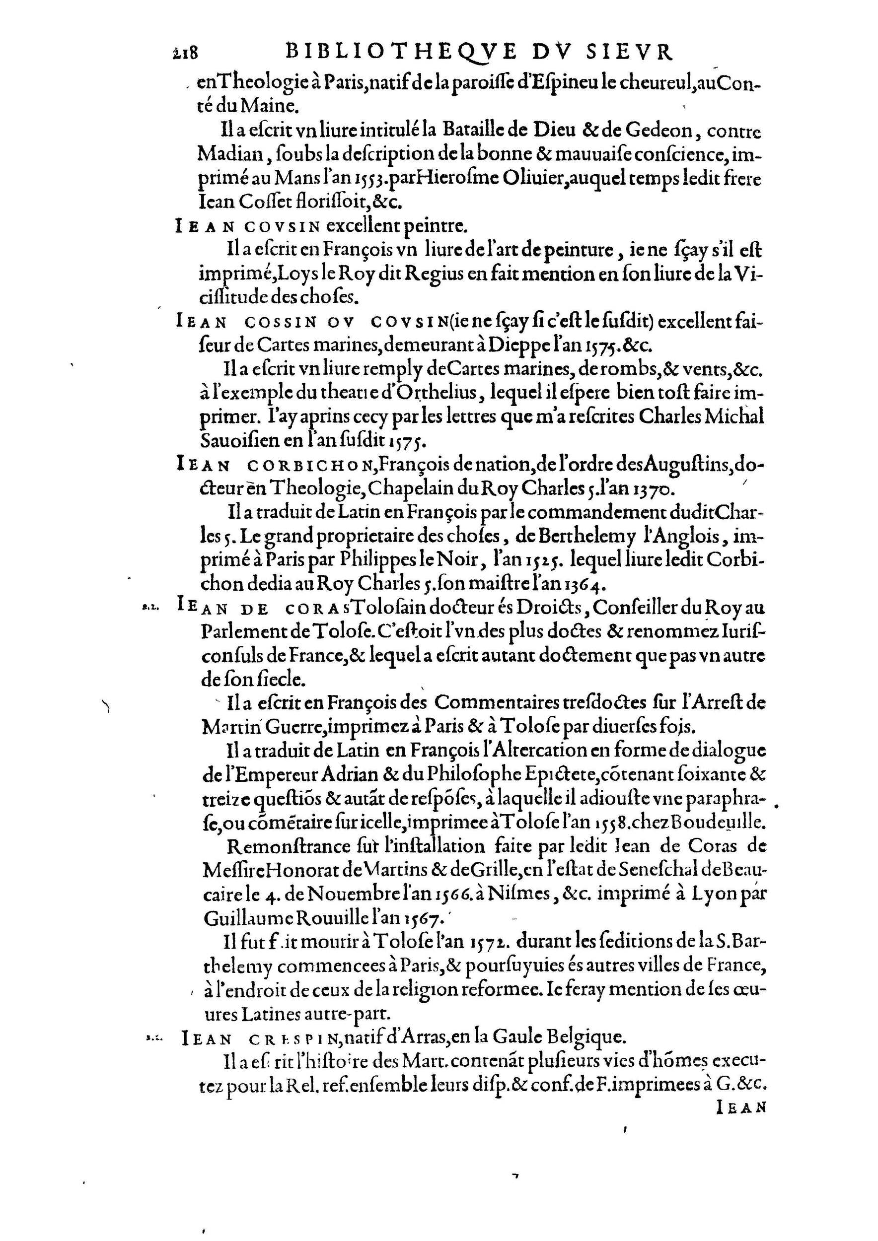 1584 - Abel L&#039;Angelier - Bibliothèques françaises - BnF