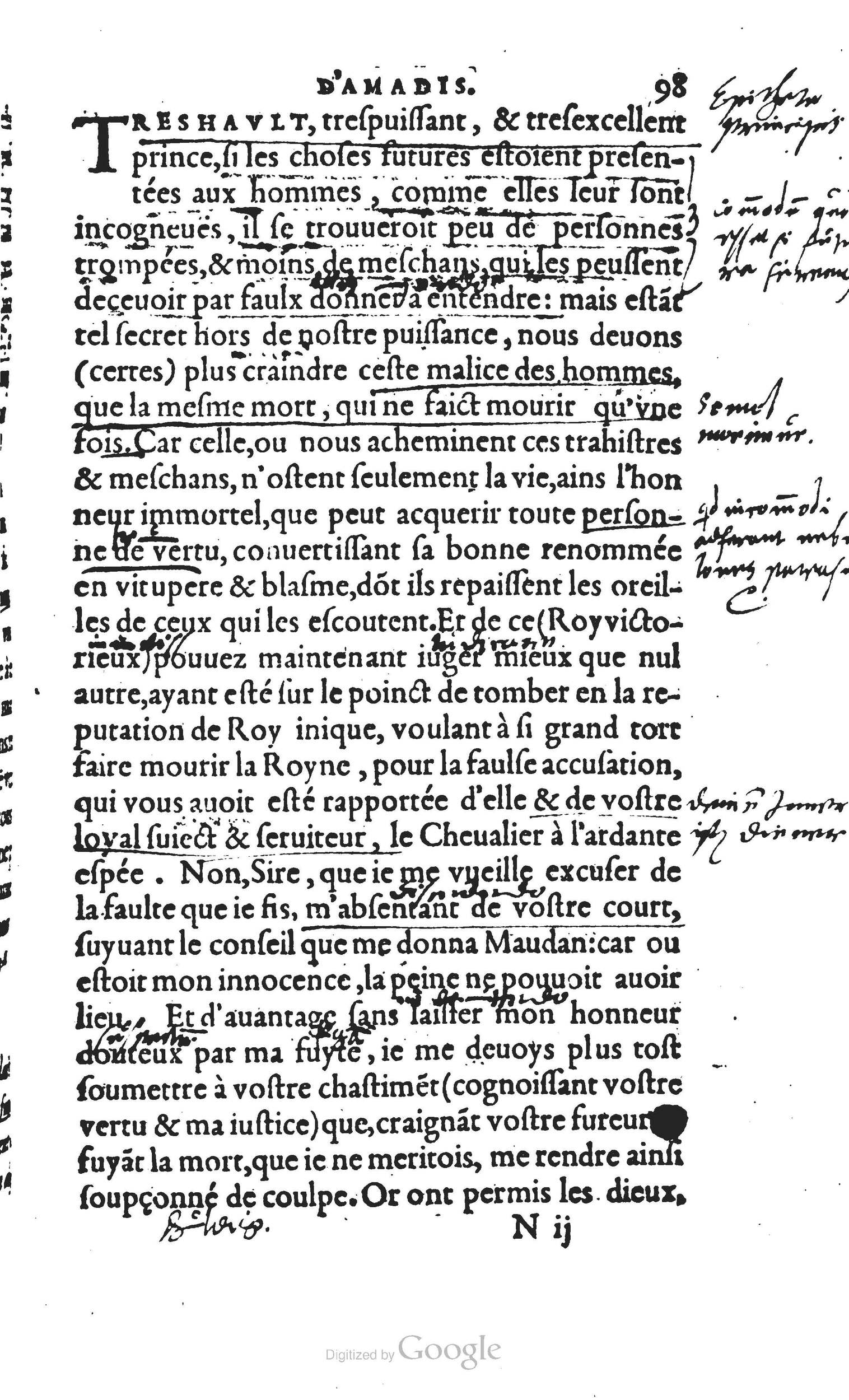 1560 - Vincent Sertenas et Gilles Robinot - Trésor des Amadis - British Library