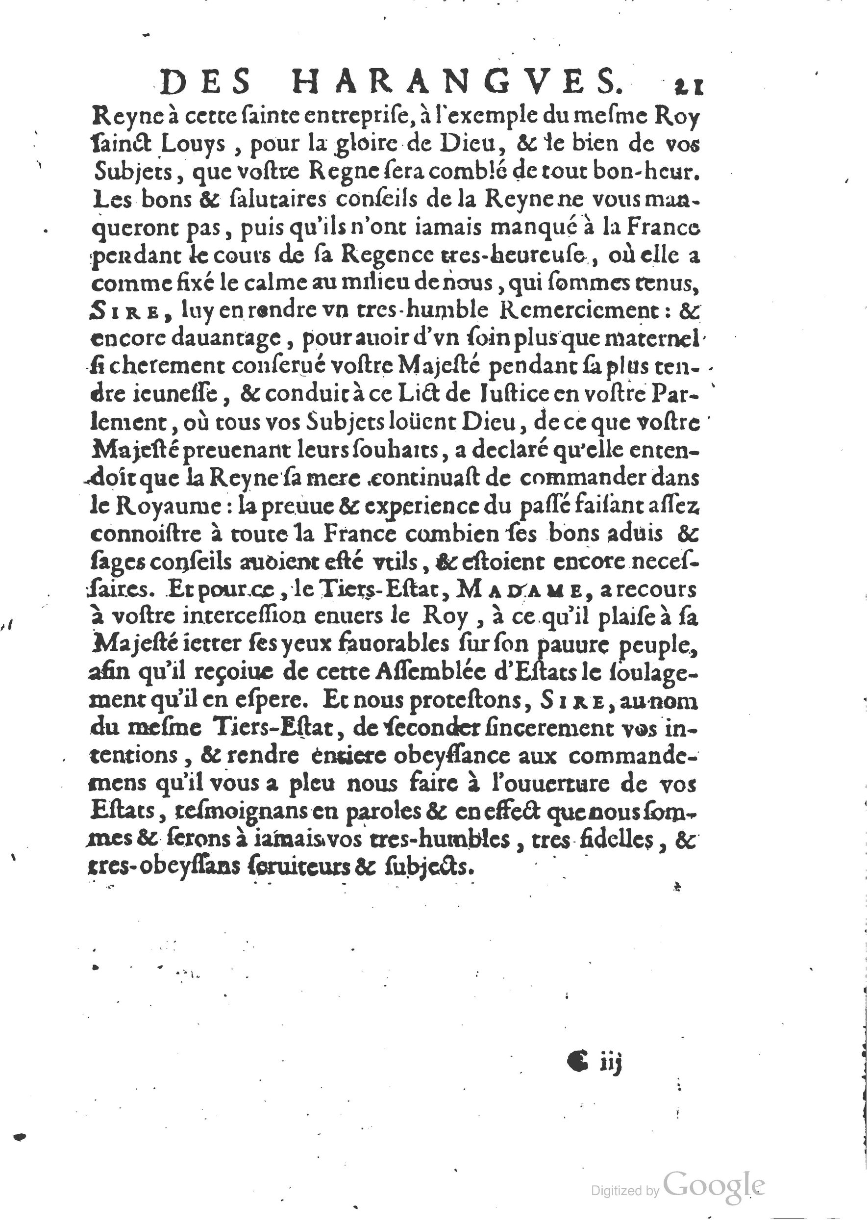 1654 - Michel Bobin - Trésor des harangues, remontrances et oraisons funèbres - BM Lyon