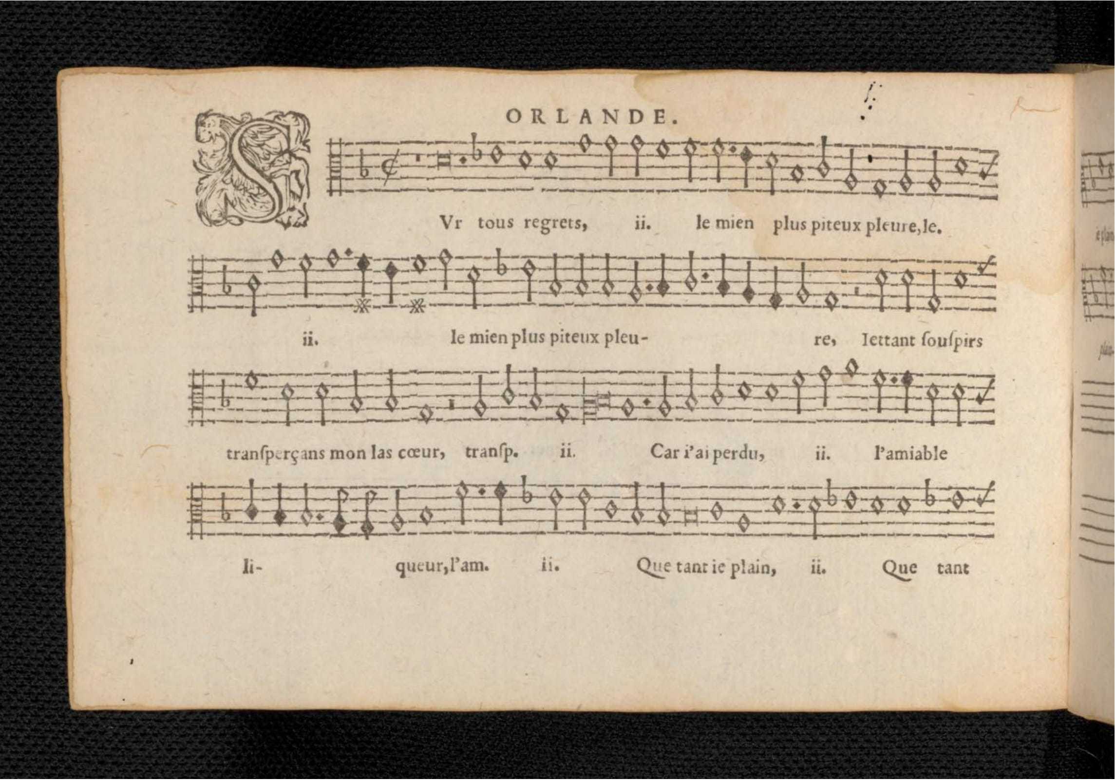 1576 - [Pierre de Saint-André] - Trésor de musique d’Orlande de Lassus Quinta et Sexta pars - KBR Bruxelles