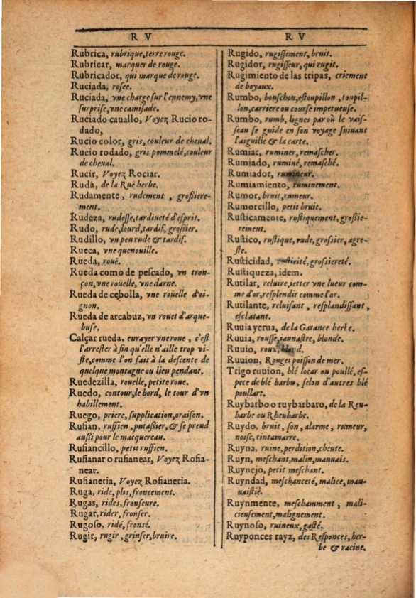 1607 - Marc Orry - Trésor des deux langues espagnole et française (Première et Seconde parties) - ÖNB Wien