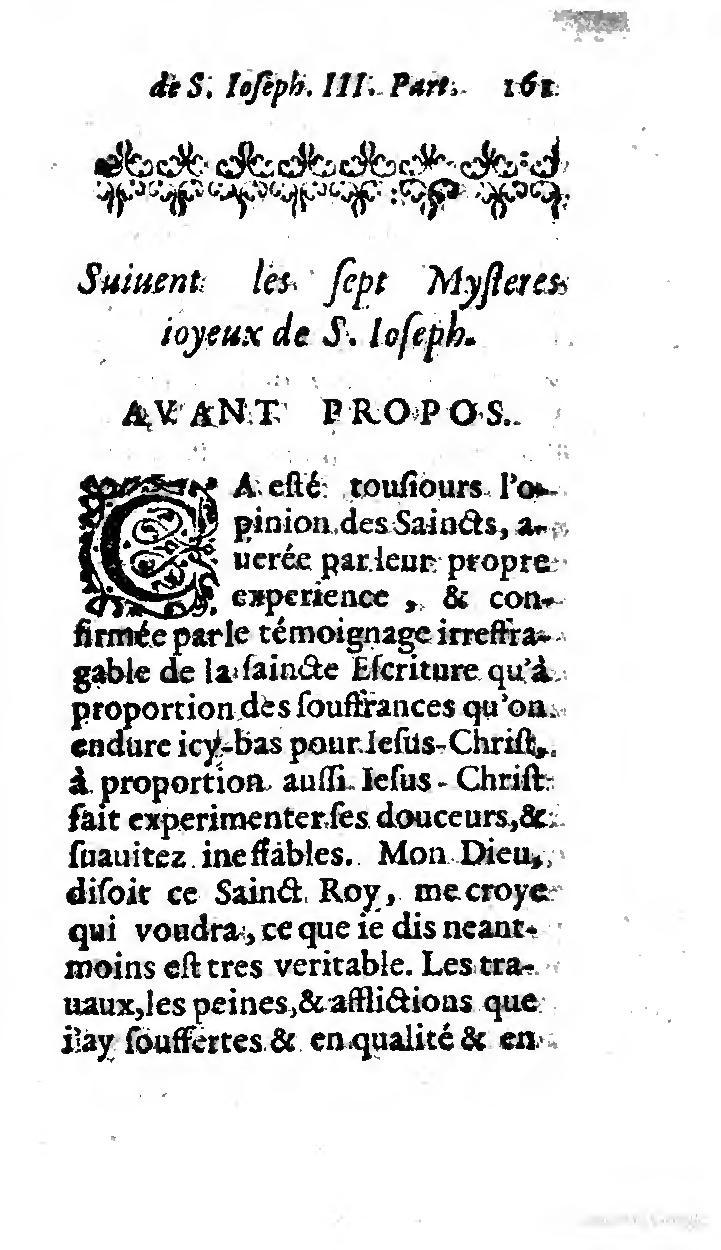 1646 - Jean Piot - Trésor inestimable de Saint-Joseph - BNC Rome