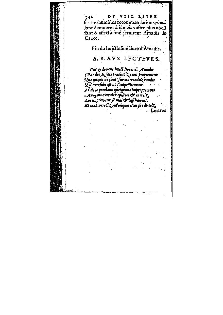 1572 - Veuve Gabriel Cotier - Trésor des Amadis - BM Lyon