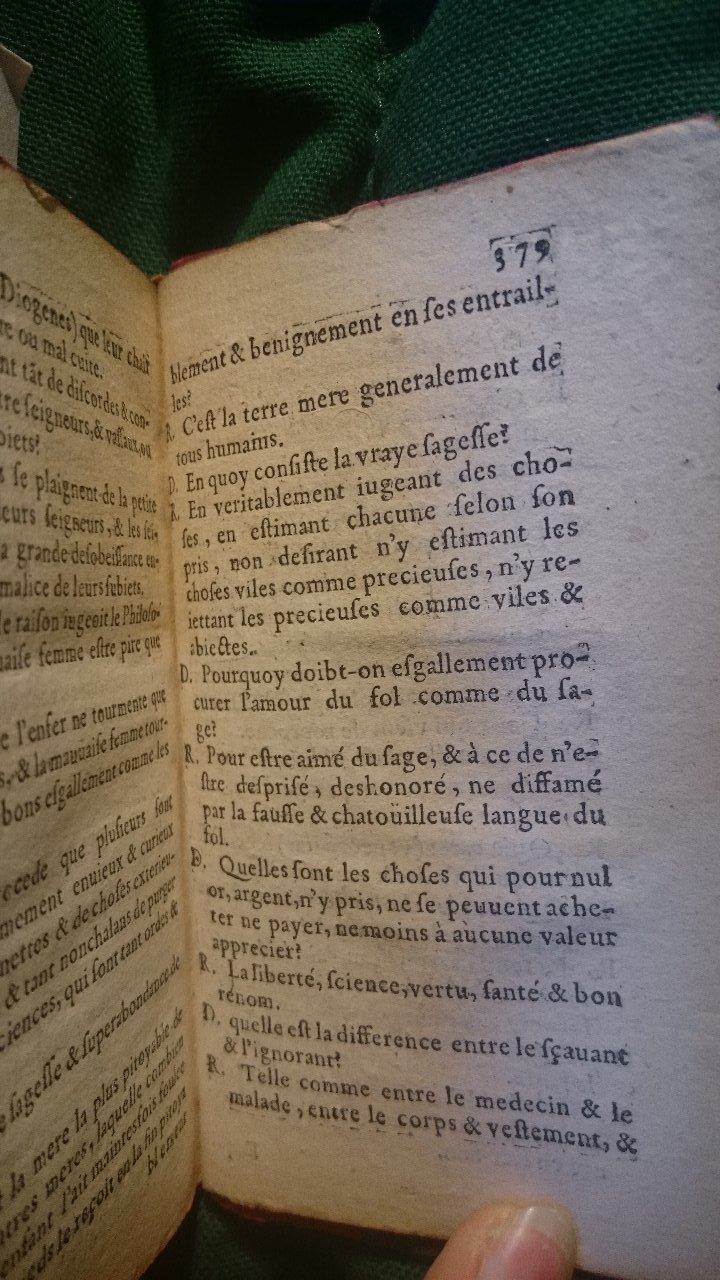 1579 - Nicolas Lescuyer - Trésor des sentences dorées - BnF