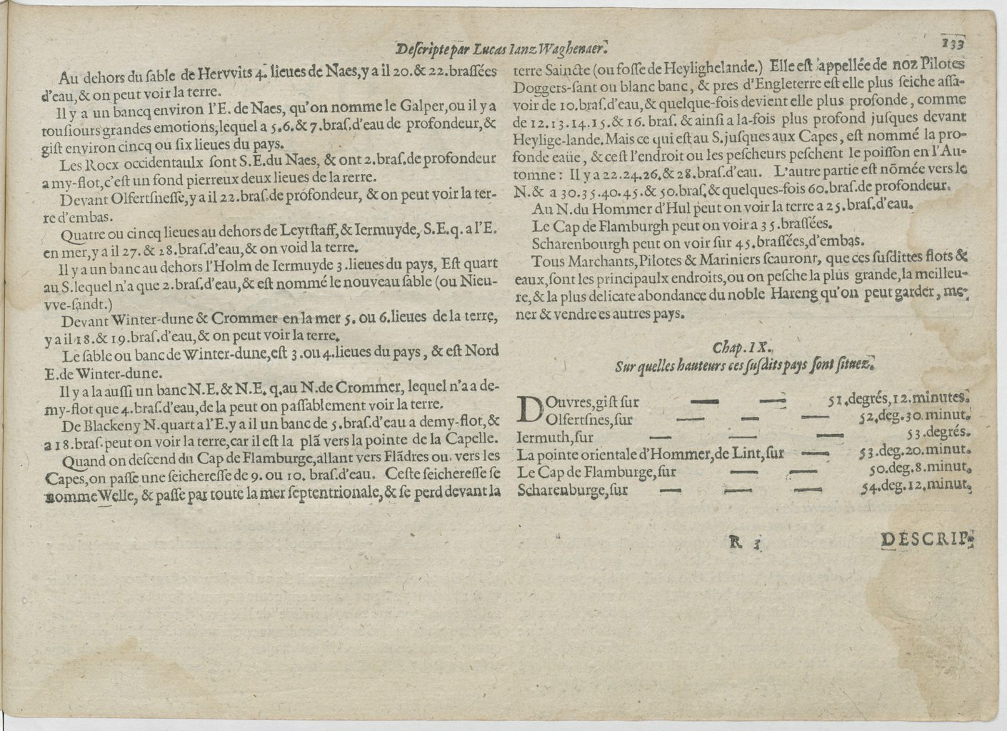 1601 - Bonaventure d’Aseville - Trésorerie ou cabinet de route marinesque - BnF