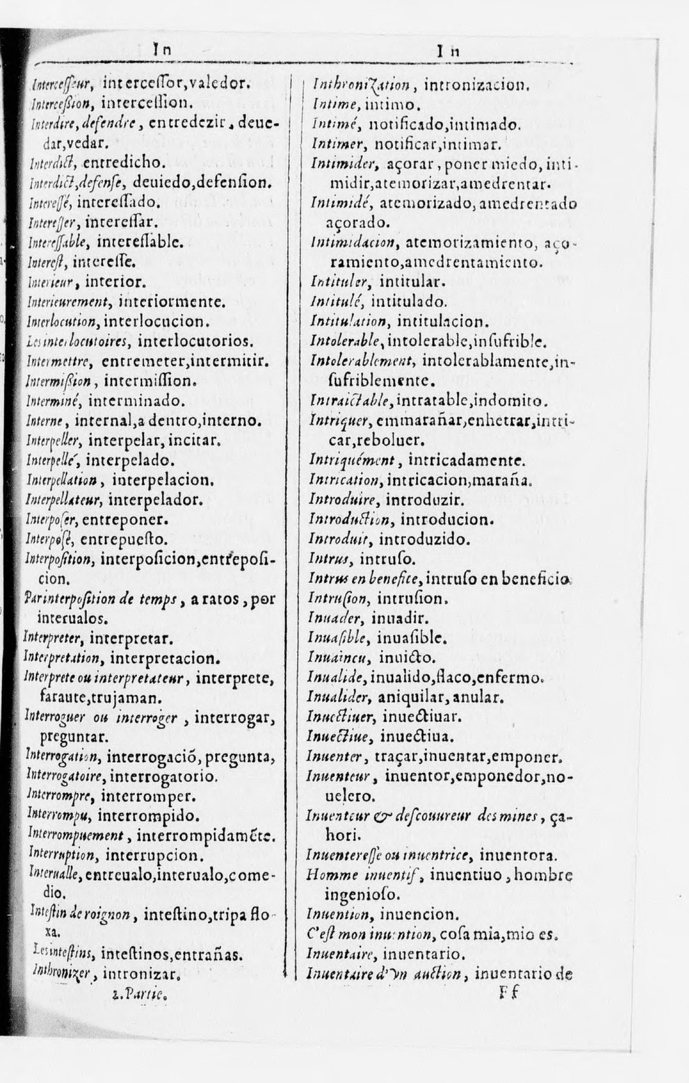 1616 - Veuve Marc Orry - Trésor des deux langues espagnole et française (Seconde partie) - BnF 1616 - Veuve Marc Orry - Trésor des deux langues espagnole et française (Seconde partie) - BnF