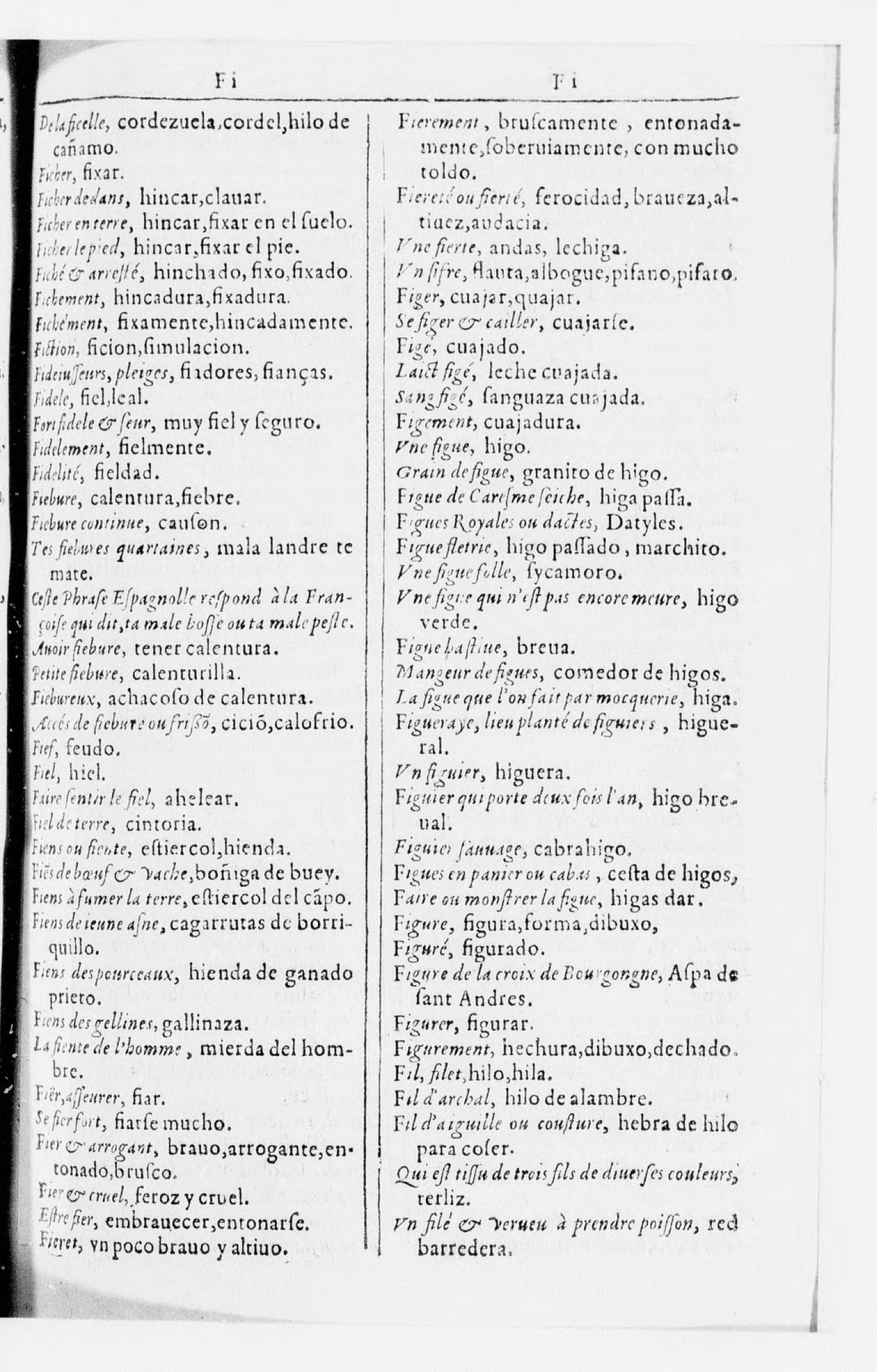 1616 - Veuve Marc Orry - Trésor des deux langues espagnole et française (Seconde partie) - BnF 1616 - Veuve Marc Orry - Trésor des deux langues espagnole et française (Seconde partie) - BnF