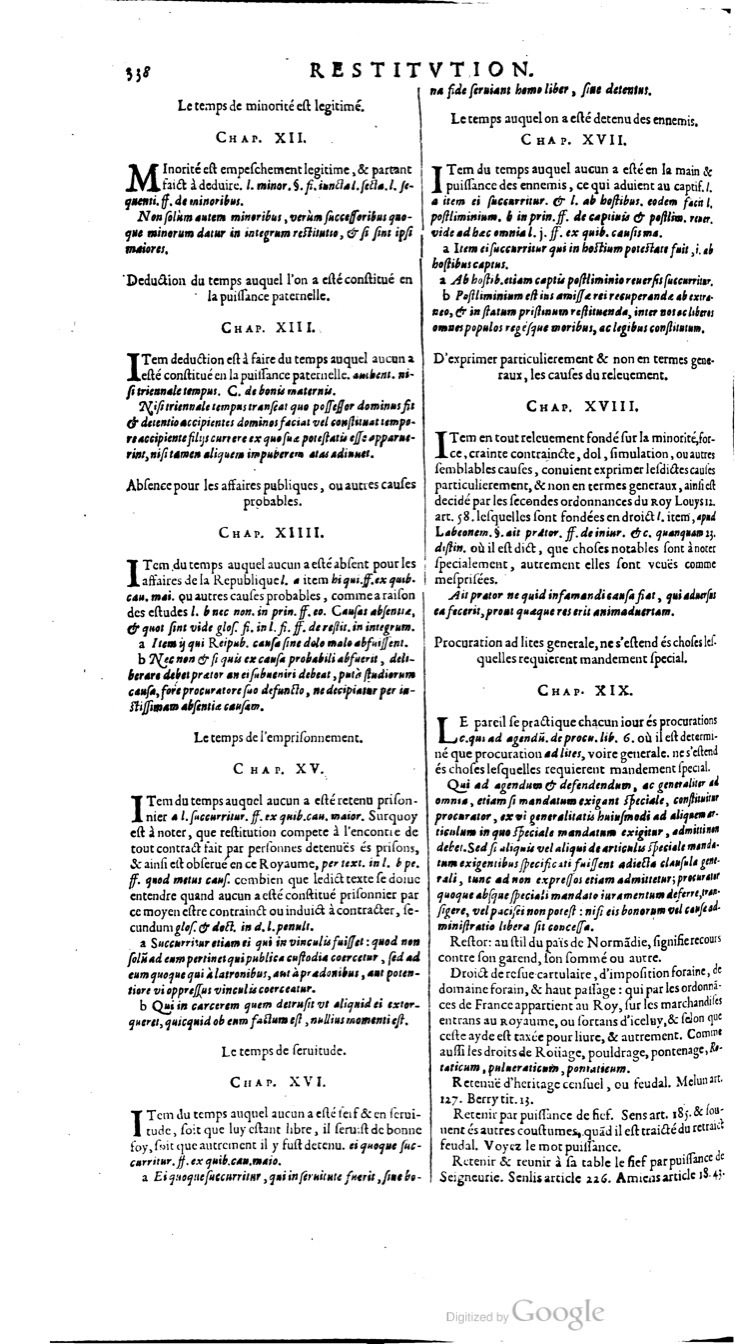 1629 - Veuve Nicolas Buon - Trésor du droit français (21754 T. 3) - BM Lyon
