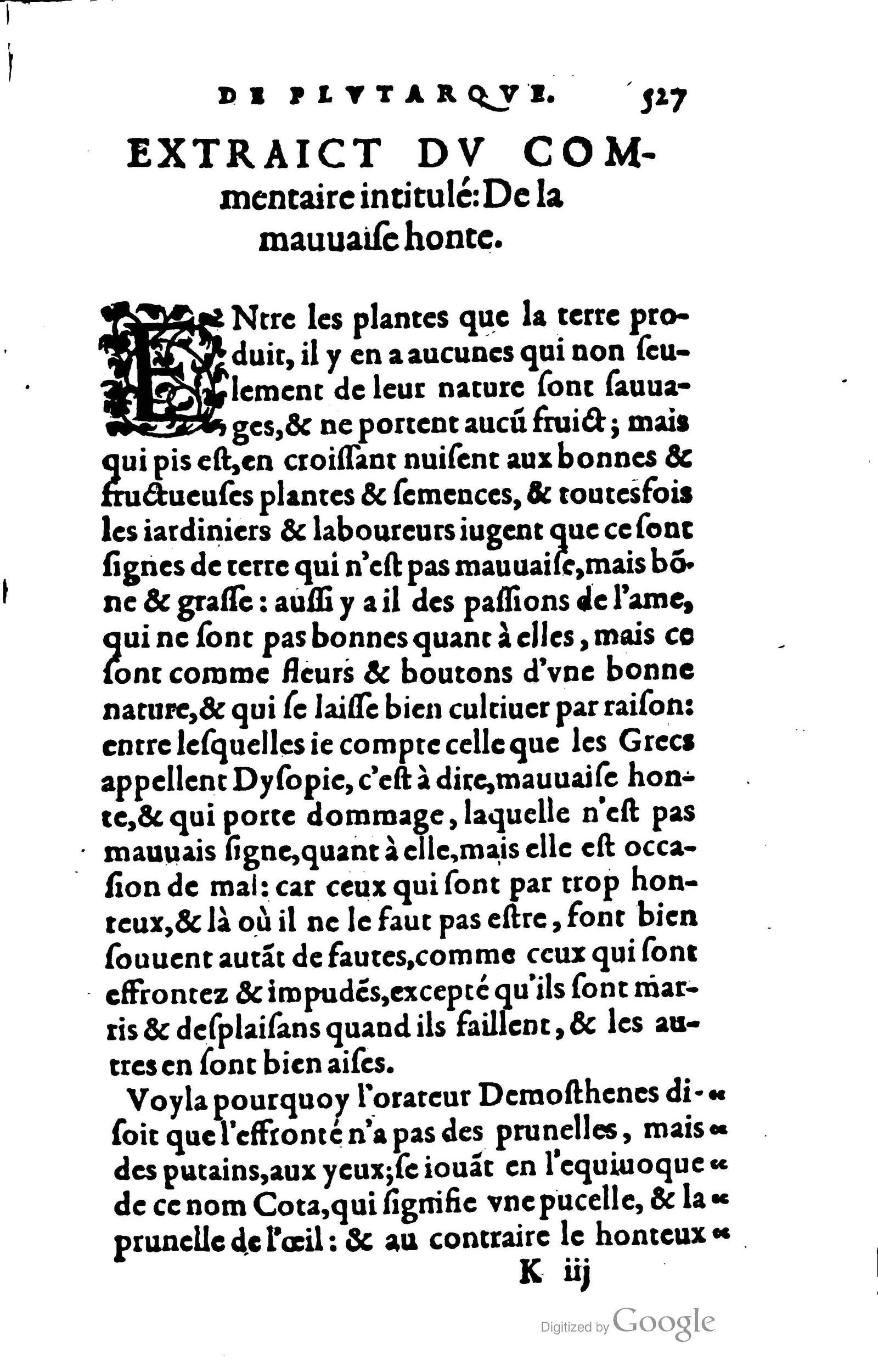 1578 - Jean Poupy - Trésor des morales de Plutarque - BSB Munich