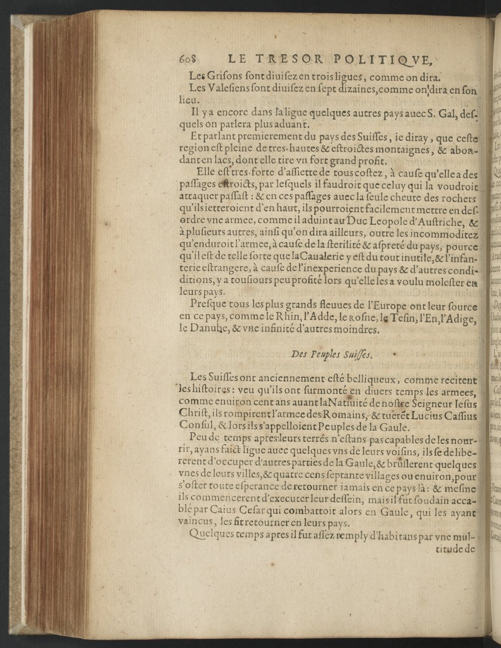 1608 - Nicolas Du Fossé - Trésor politique - BnF Tolbiac