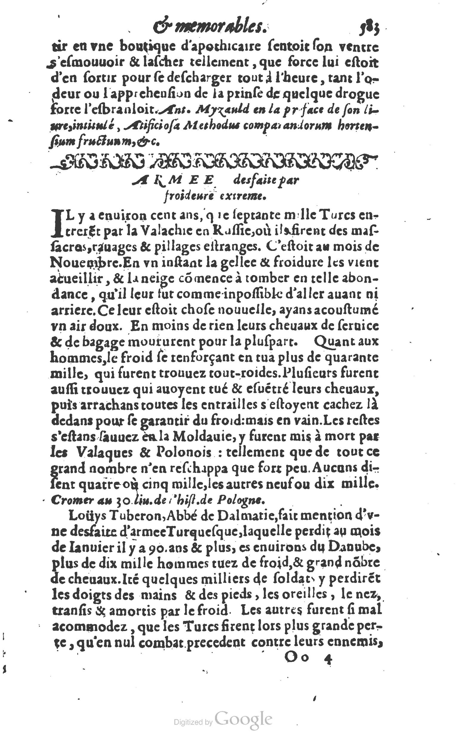 1610 - Paul Marceau - Trésor d’histoires admirables et mémorables - Princeton