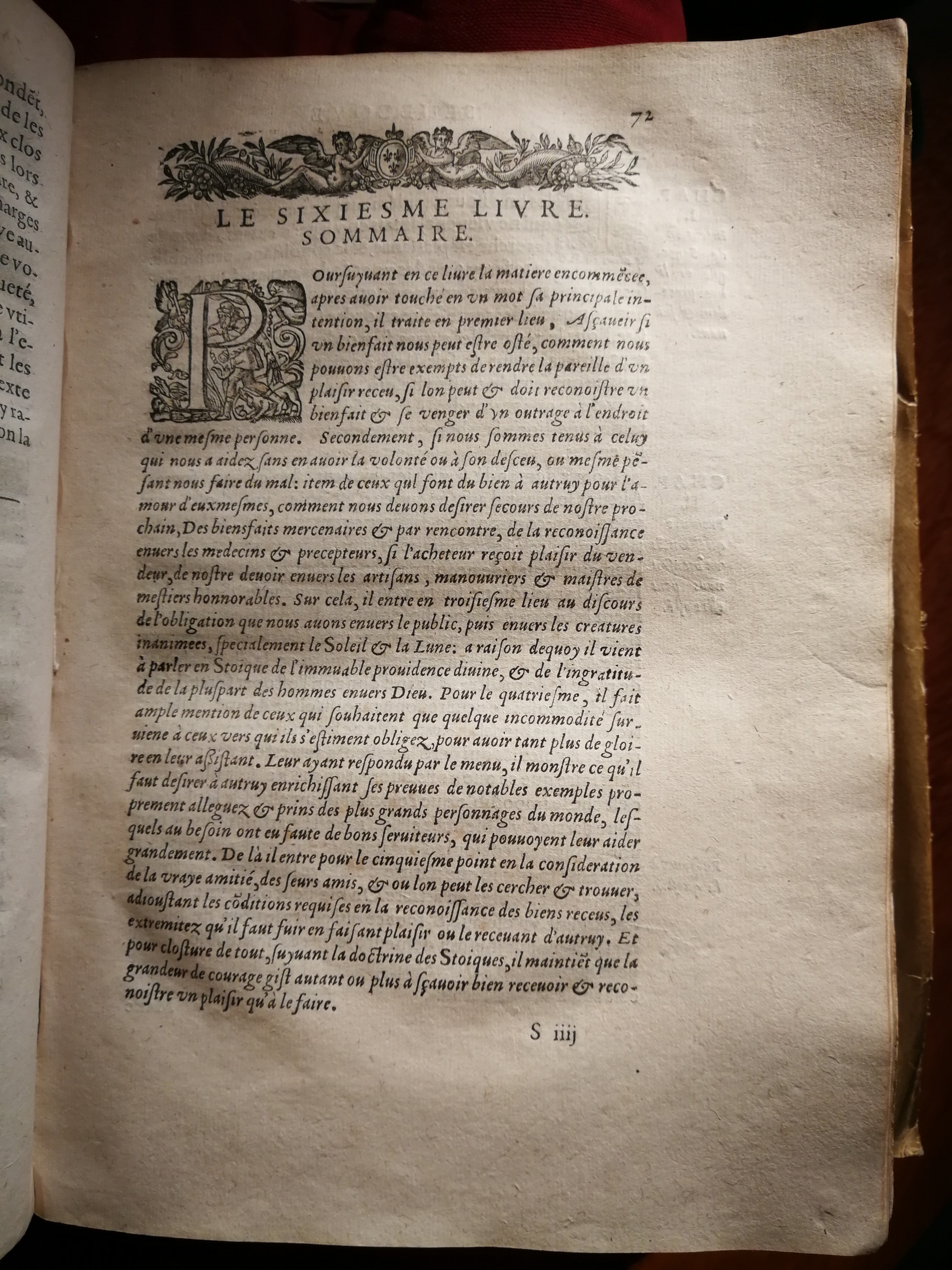 1595 - Jean Houzé - Œuvres morales et mêlées de Sénèque, Trésor de philosophie morale - T. 1 - BnF