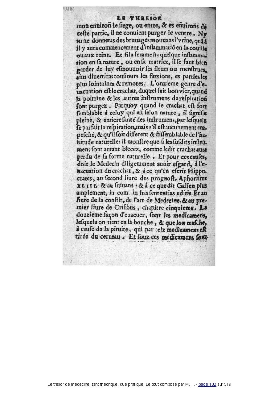 1560 - Pierre et Jan Moine - Trésor de médecine - Université Paris Cité