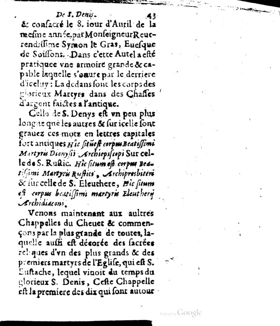 1636 - Jean Billaine - Trésor sacré ou inventaire des saintes reliques - British Library