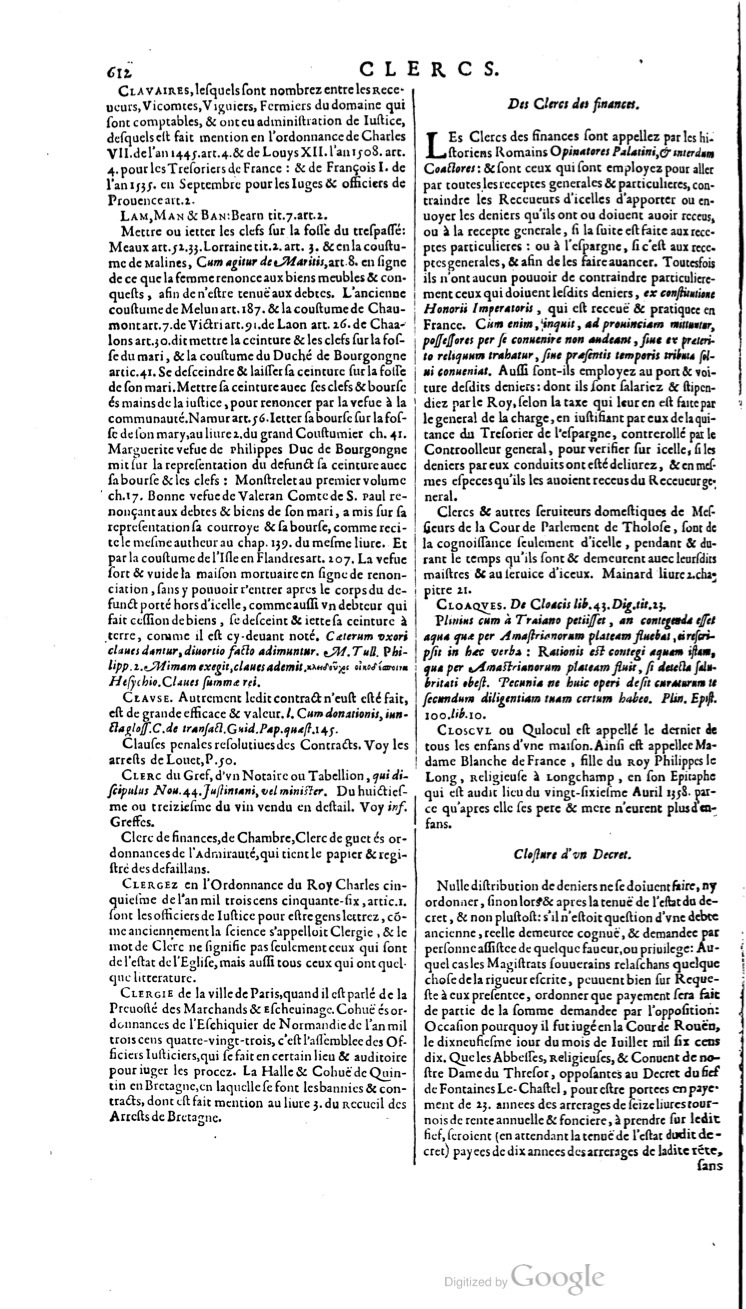 1629 - Veuve Nicolas Buon - Trésor du droit français (21754 T. 1) - BM Lyon