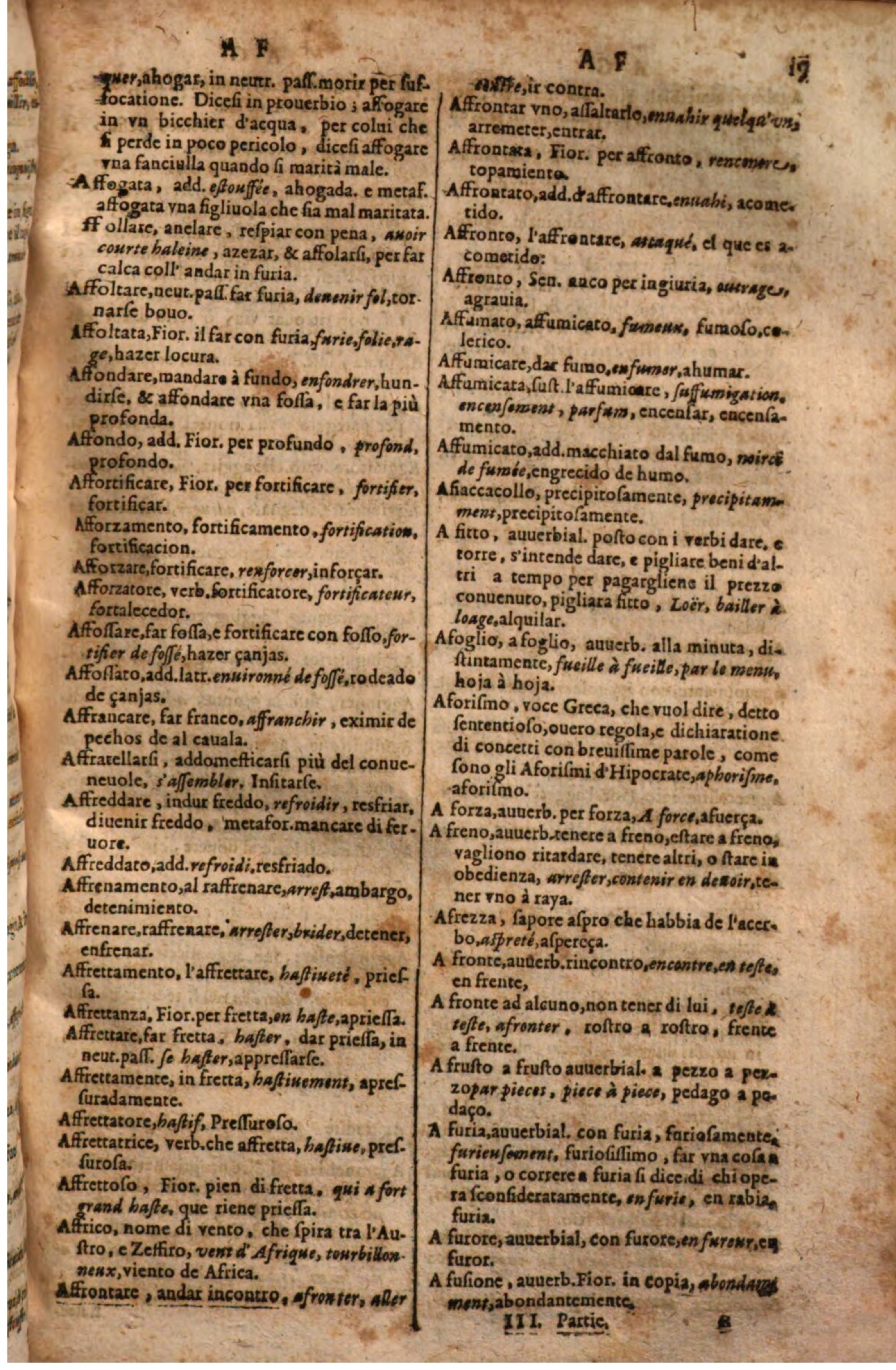 1644 - Jacques Crespin - Trésor des trois langues - Passau 1644 - Jacques Crespin - Trésor des trois langues - Passau