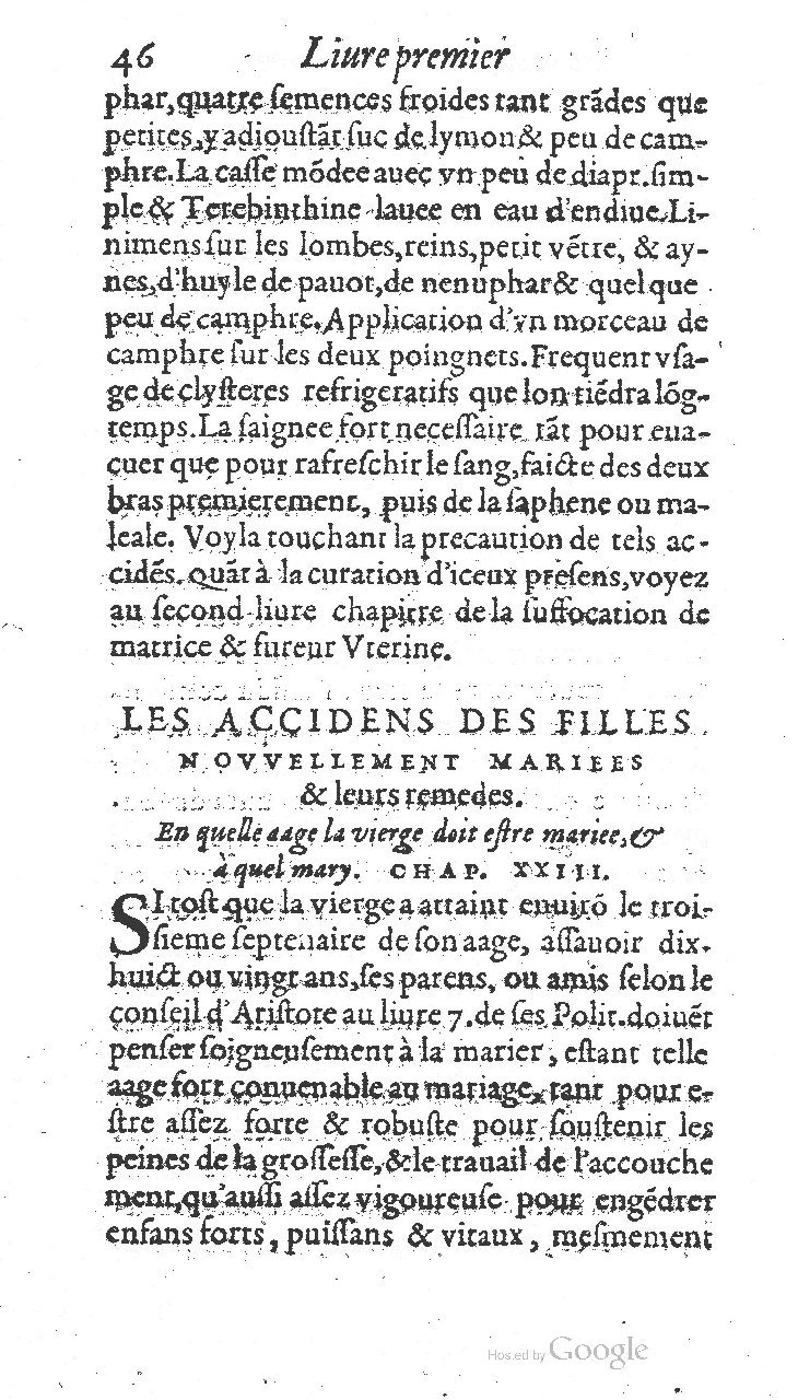 1585 - Jacques du Puis - Trésor des remèdes secrets pour les maladies des femmes - BnF