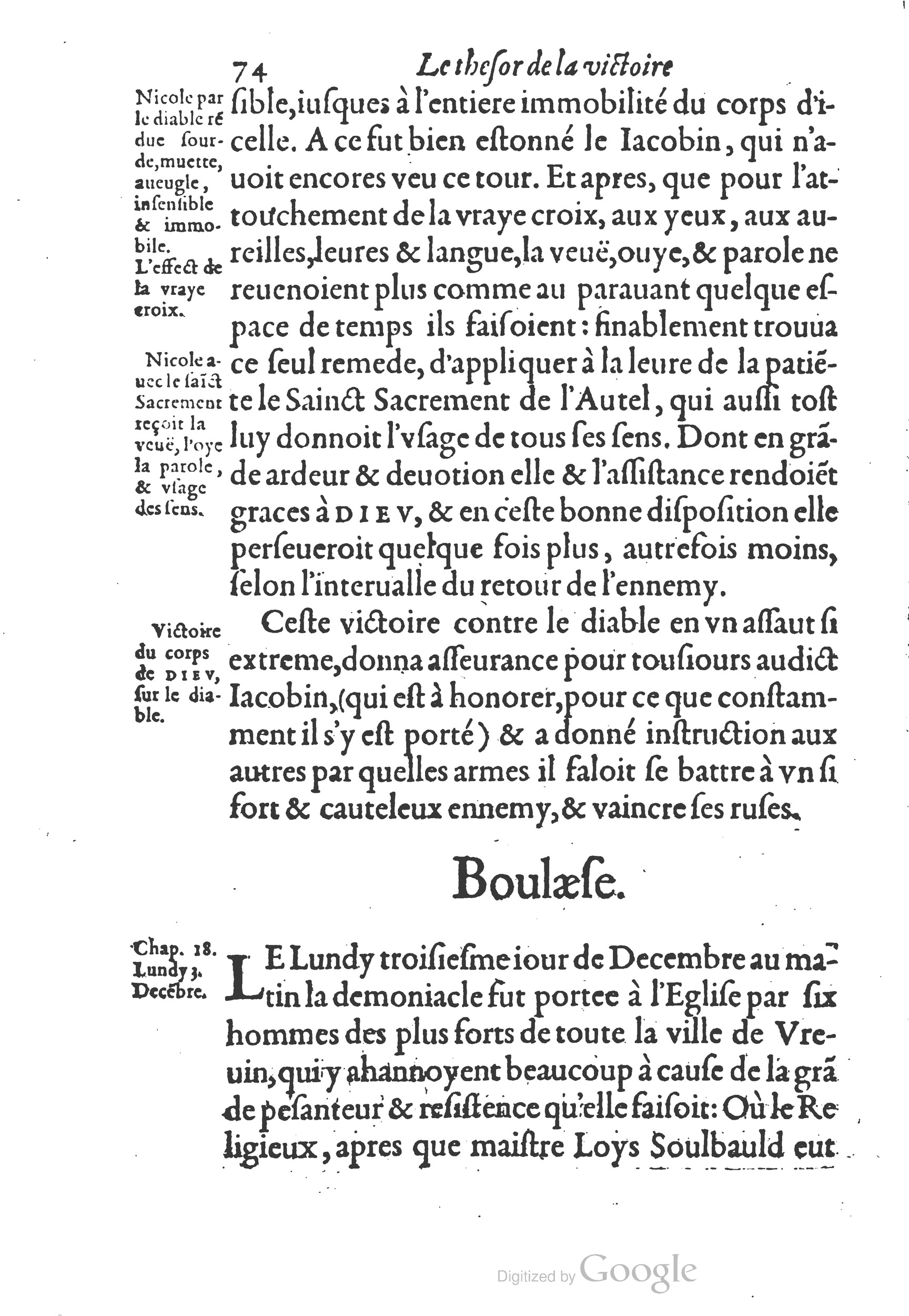 1578 - Nicolas Chesneau - Trésor et entière histoire de la triomphante victoire du corps de Dieu sur l’esprit malin - British Library 1578 - Nicolas Chesneau - Trésor et entière histoire de la triomphante victoire du corps de Dieu sur l’esprit malin - British Library