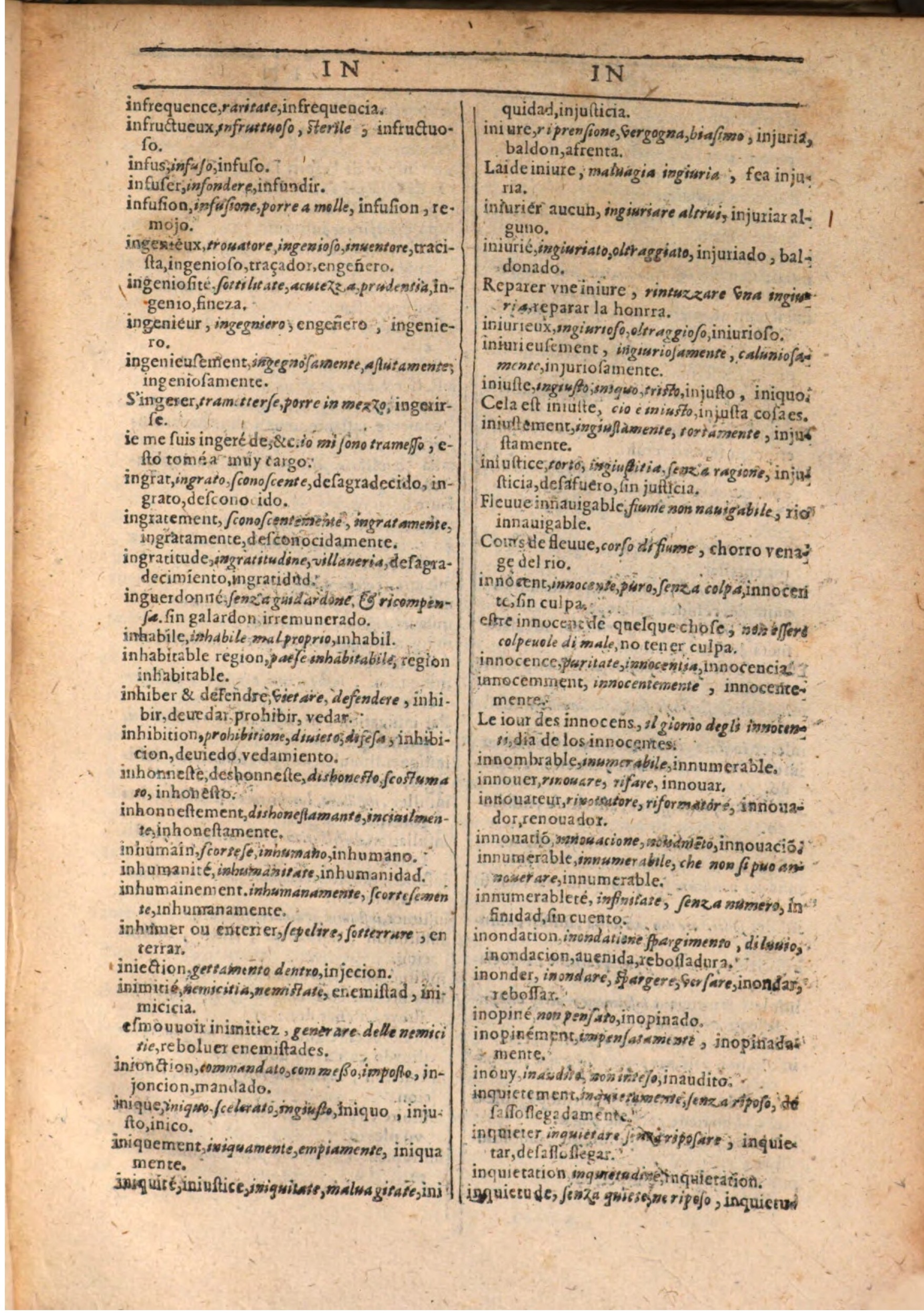 1609 - Philippe Albert et Alexandre Pernet - Trésor des trois langues française, italienne et espagnole (Seconde partie) - BSB Munich 1609 - Philippe Albert et Alexandre Pernet - Trésor des trois langues française, italienne et espagnole (Seconde partie) - BSB Munich