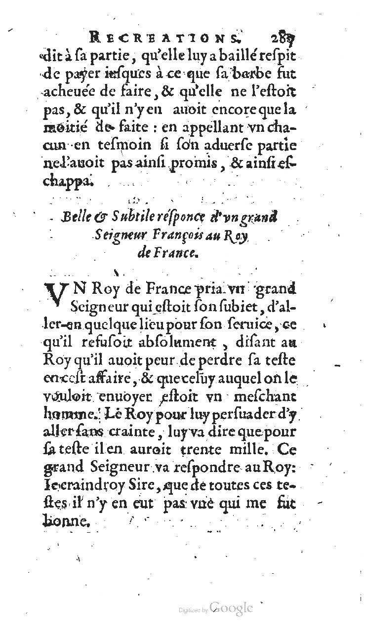 1627 - Jean Delamare - Trésor des récréations - BSB Munich