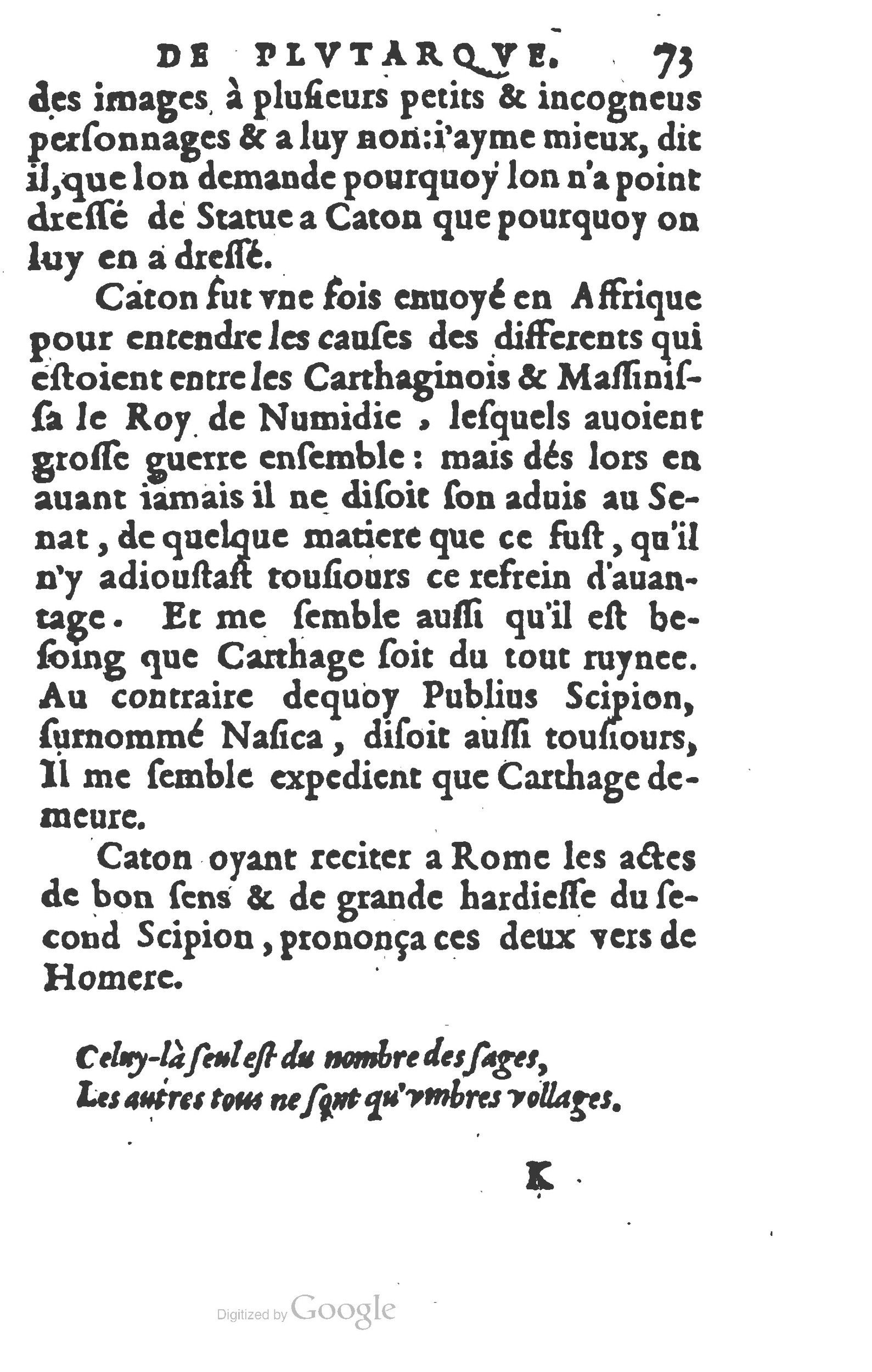 1577 - Claude Micard - Trésor des vies de Plutarque - BSB Munich