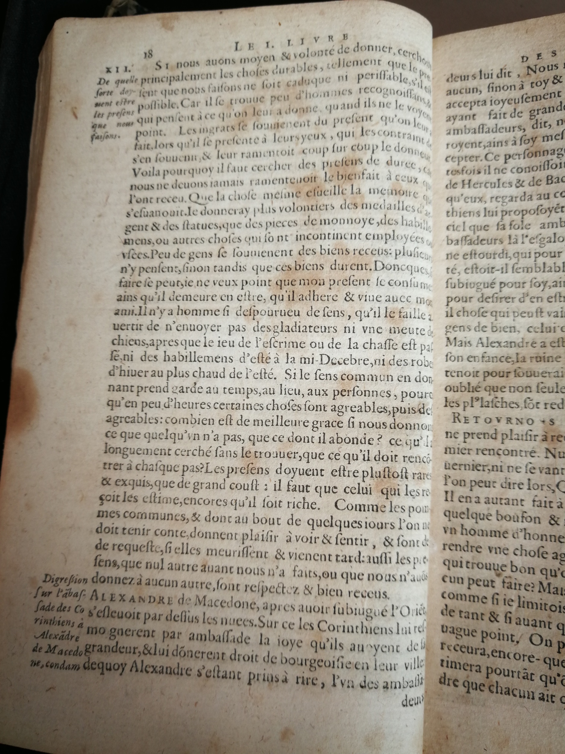 1606 - Jean Arnaud - Œuvres morales et mêlées de Sénèque, Trésor de philosophie morale - BM Marseille