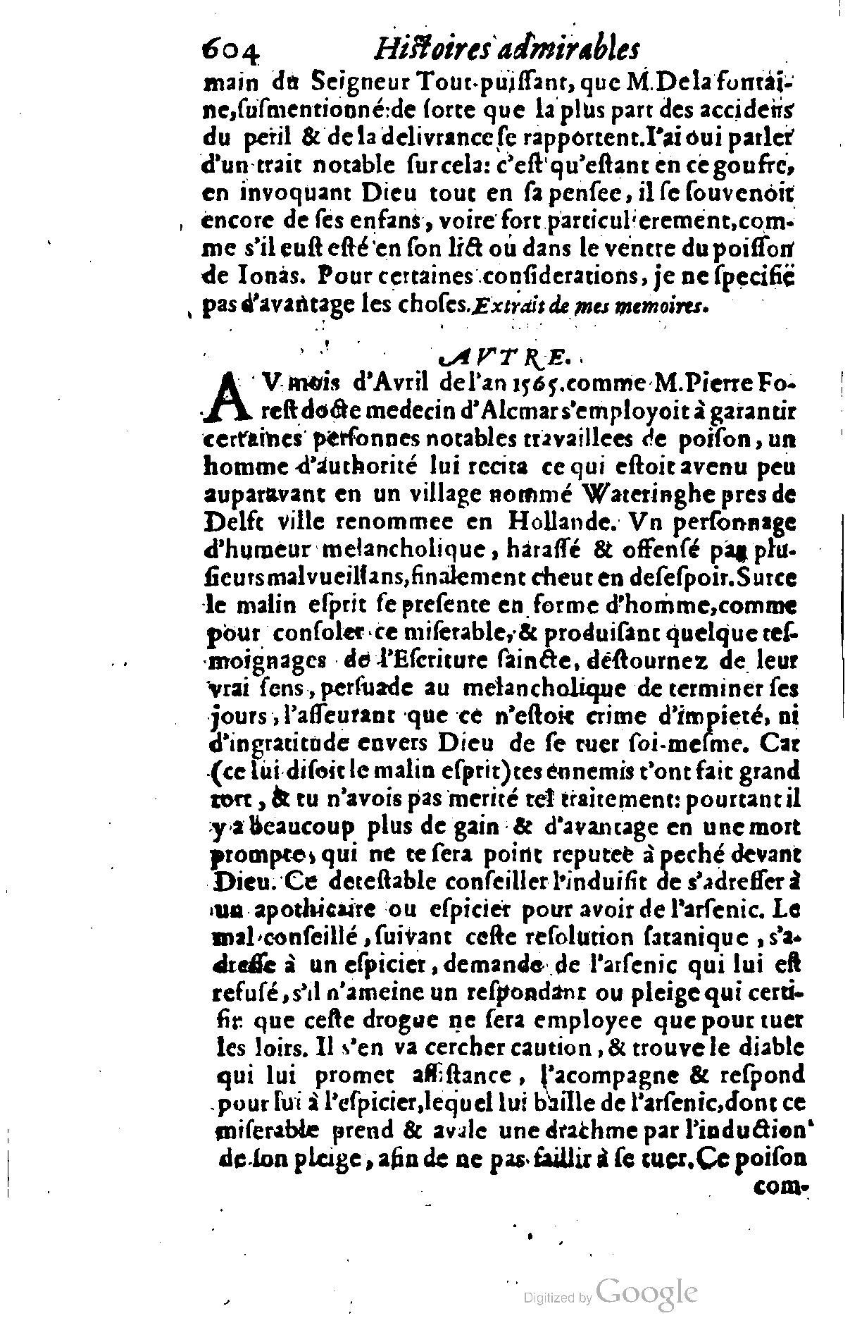 1628 - Jacques Crespin - Trésor d’histoires admirables et mémorables - BSB Munich