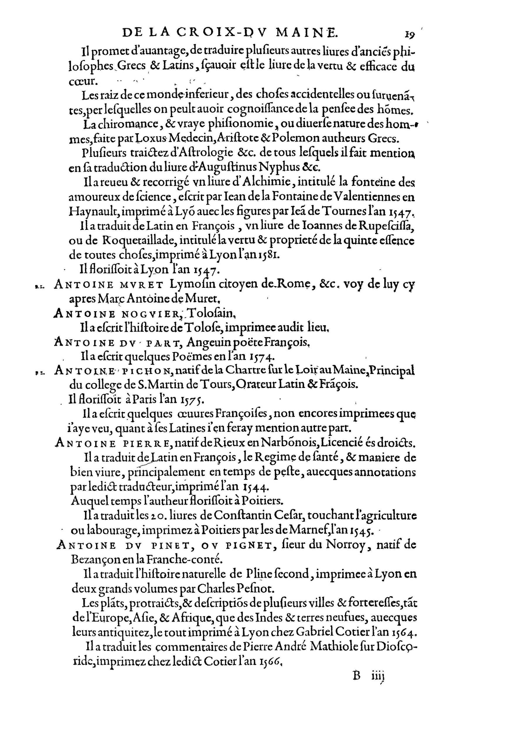 1584 - Abel L&#039;Angelier - Bibliothèques françaises - BnF