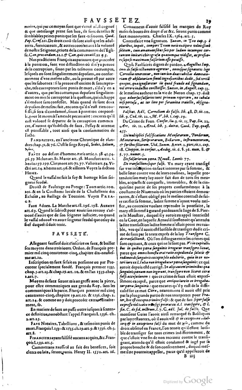 1629 - Veuve Nicolas Buon - Trésor du droit français (21754 T. 2) - BM Lyon