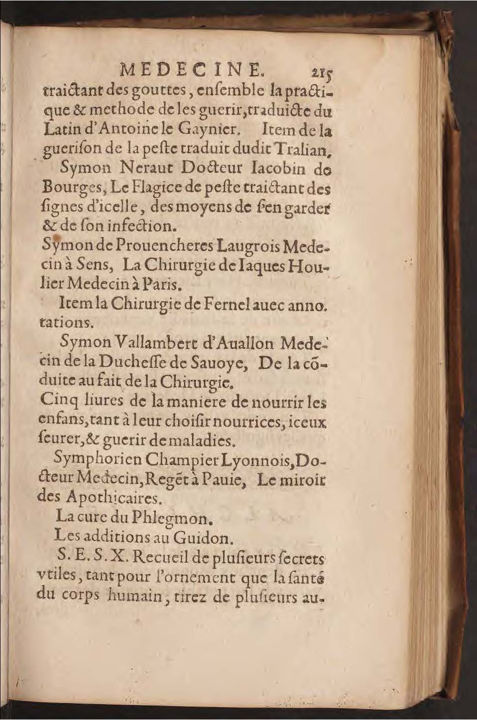 1602 - François Jacquin - Trésor des bons esprits français - BnF Arsenal