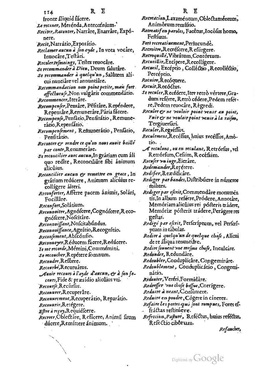 1558 - Guillaume Rouillé - Trésor des mots et traits français - BSB Munich