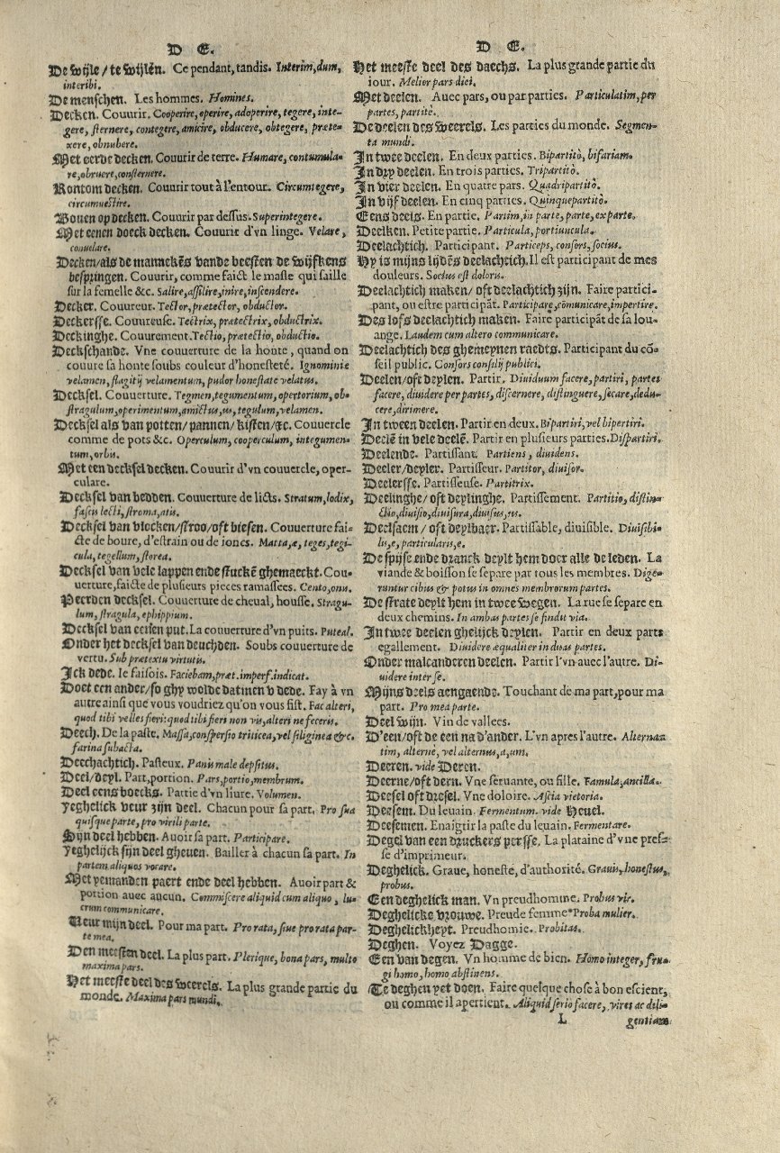 1573 - Christophe Plantin - Trésor du langage bas-allemand - Greifswald 1573 - Christophe Plantin - Trésor du langage bas-allemand - Greifswald