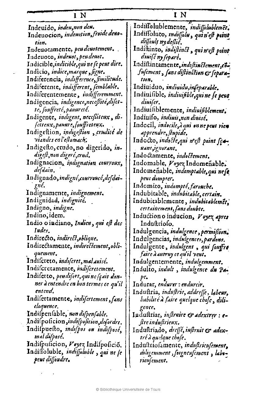 1607 - Marc Orry - Trésor des deux langues espagnole et française (Première et Seconde parties) - BU Tours