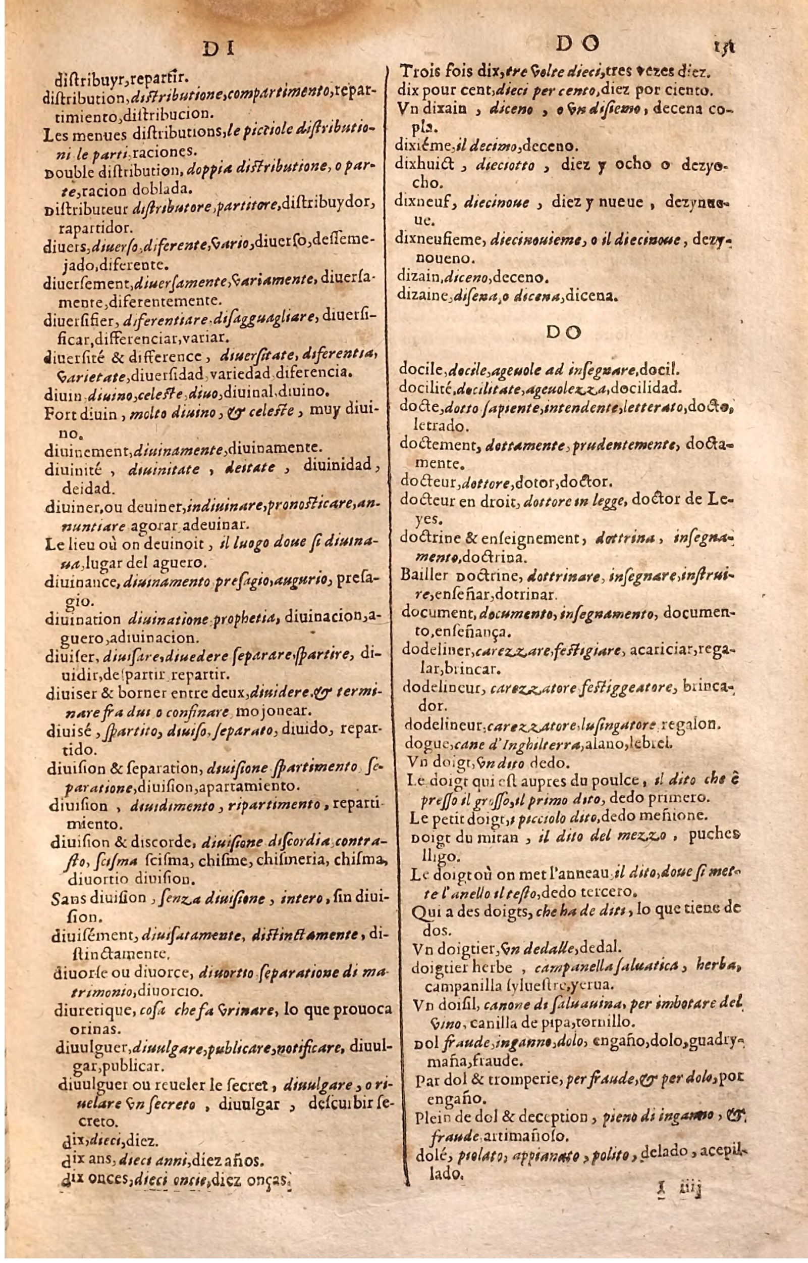 1627 - Jacques Crespin - Trésor des trois langues (Seconde partie) - Regensburg