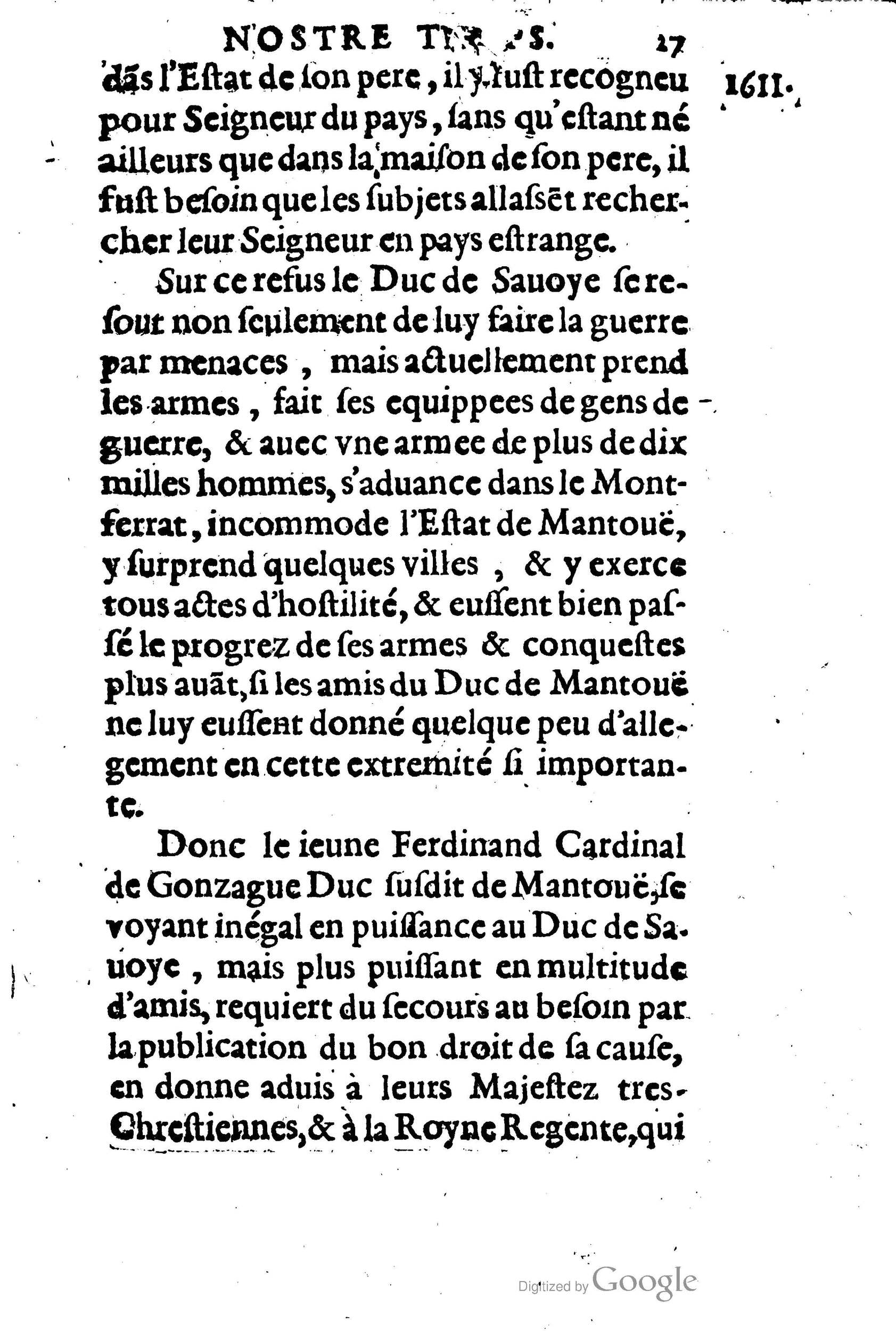 1623 - Joseph Bouillerot - Trésor de l’histoire générale de notre temps - BM Lyon