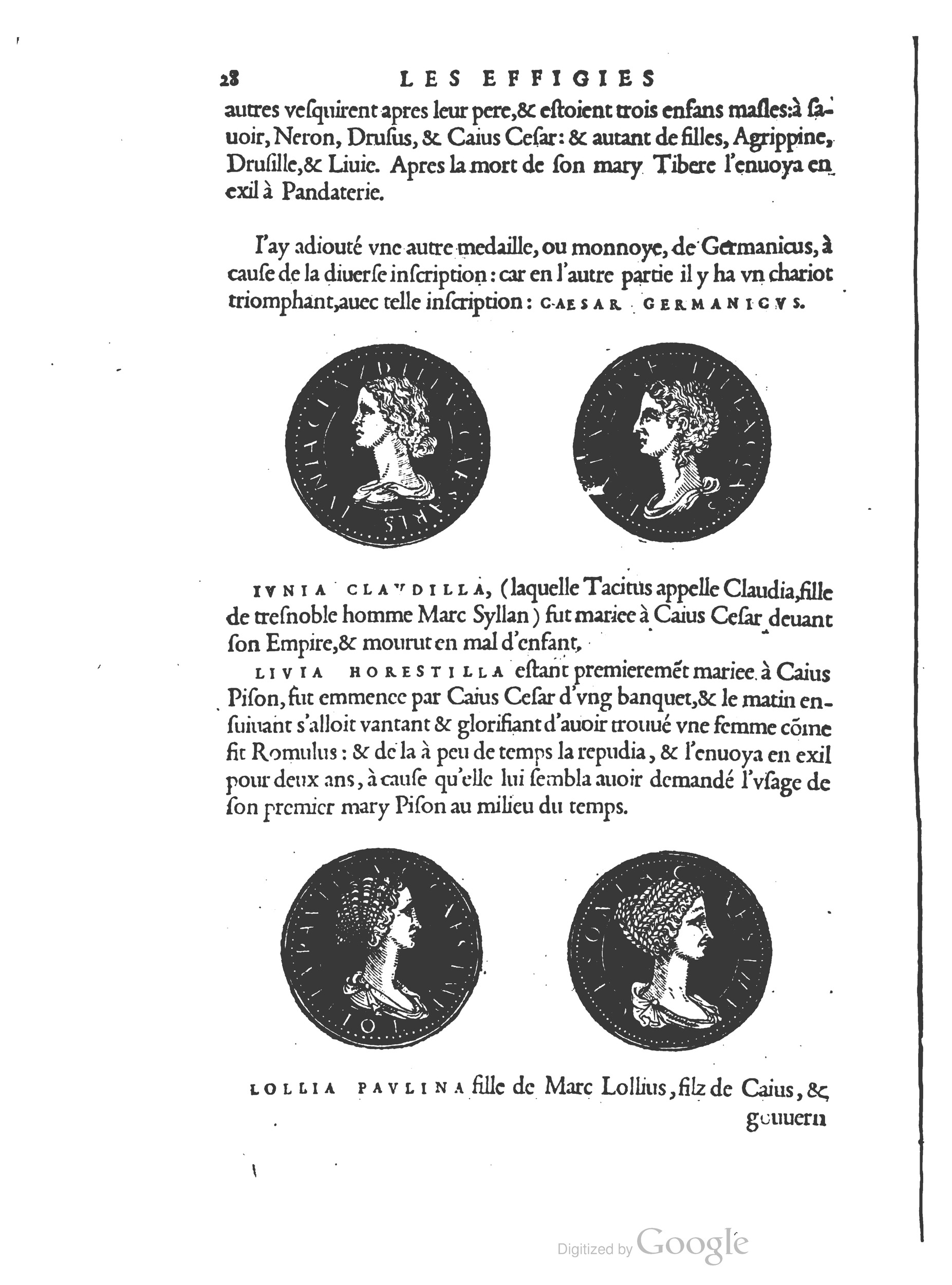 1553 - Jacopo Strada et Thomas Guérin - Épitome du Trésor des antiquités - BM Lyon